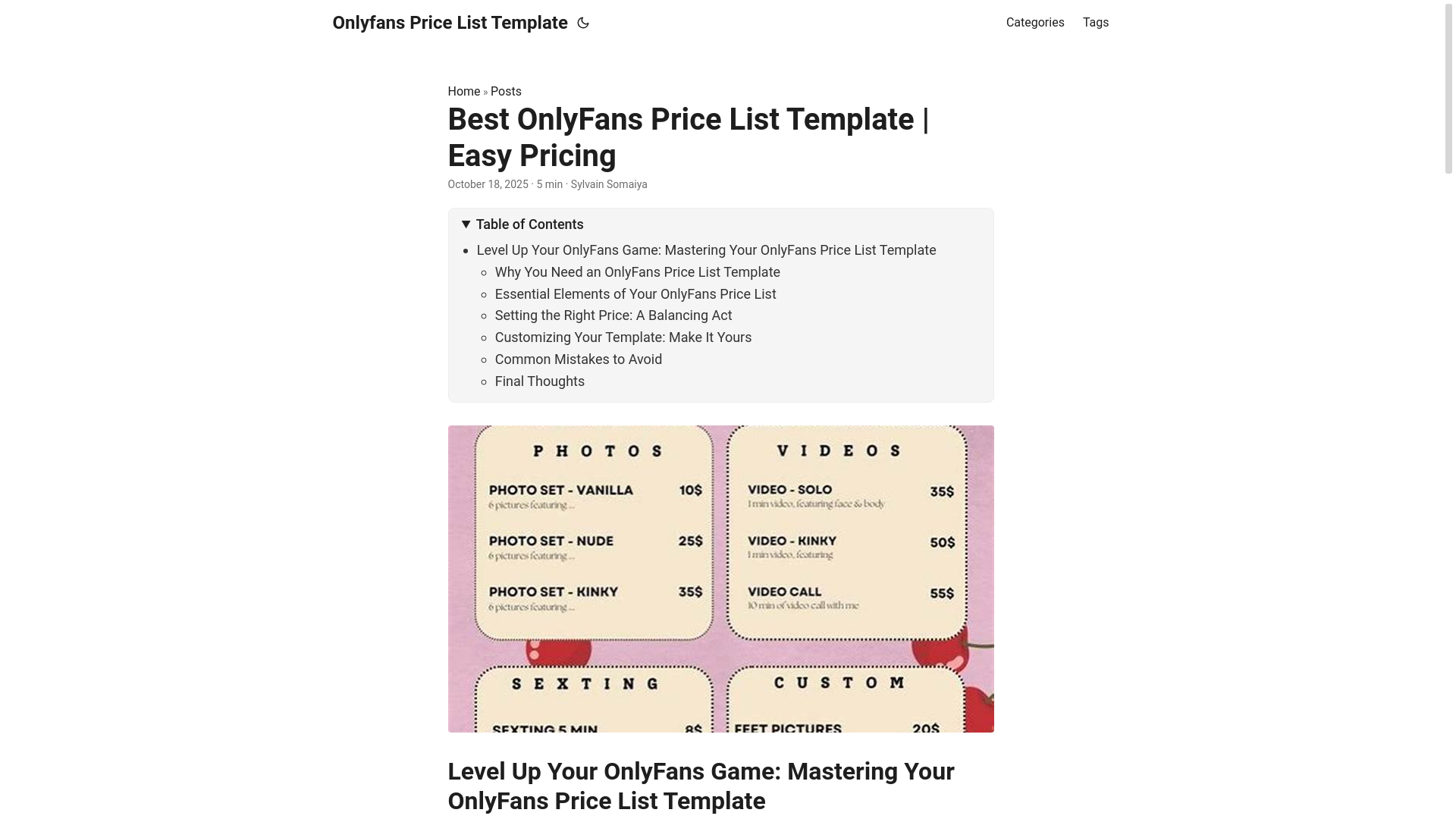 website screenshot of https://onlyfans-price-list-template.pages.dev/