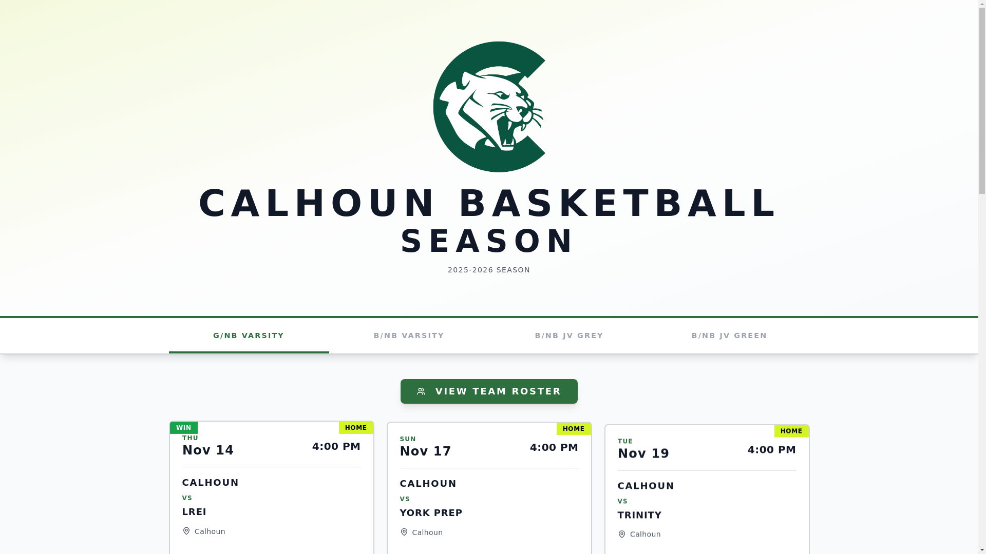 website screenshot of https://cougars-basketball-season.com/