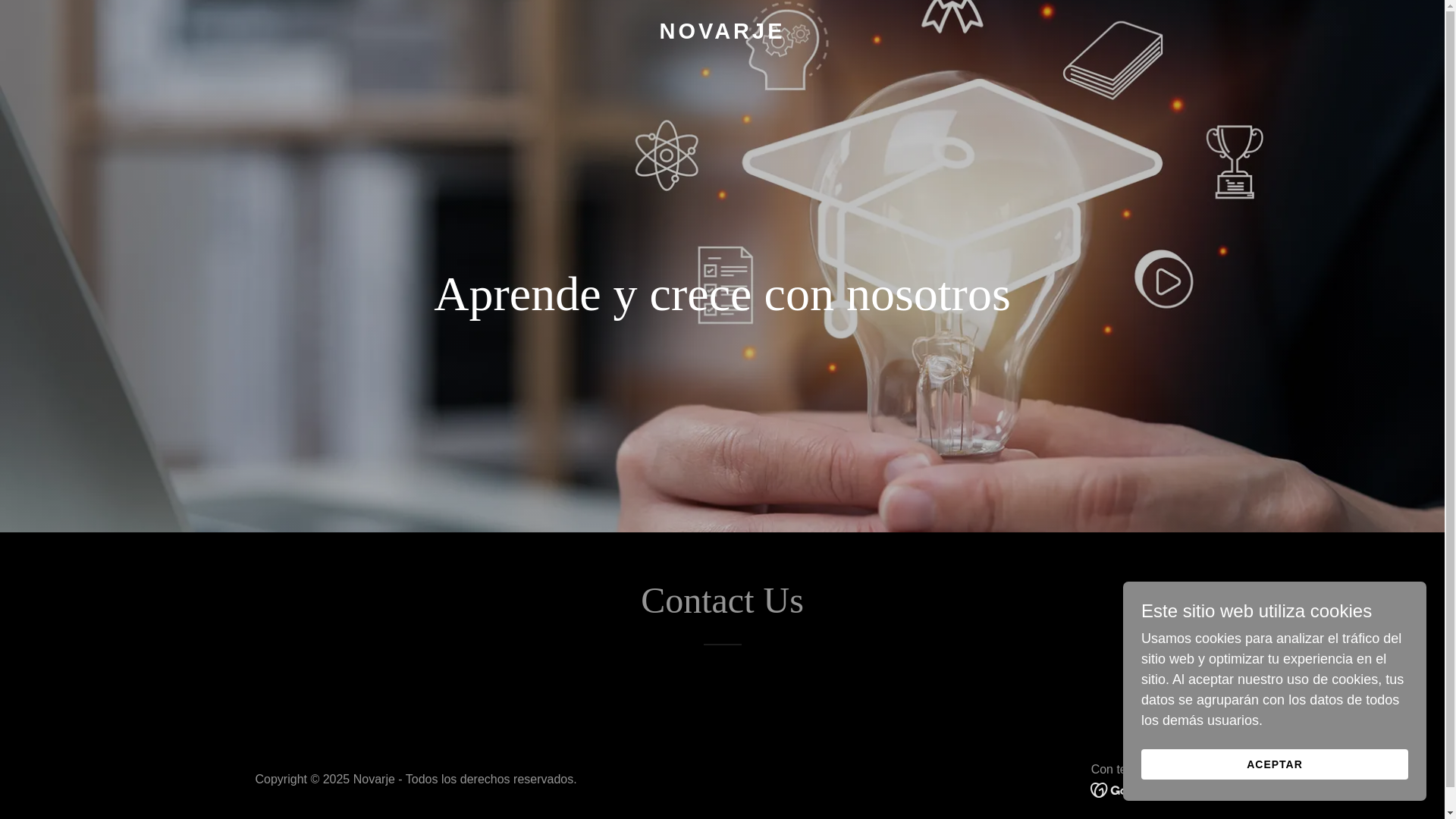 website screenshot of https://novarje.com/