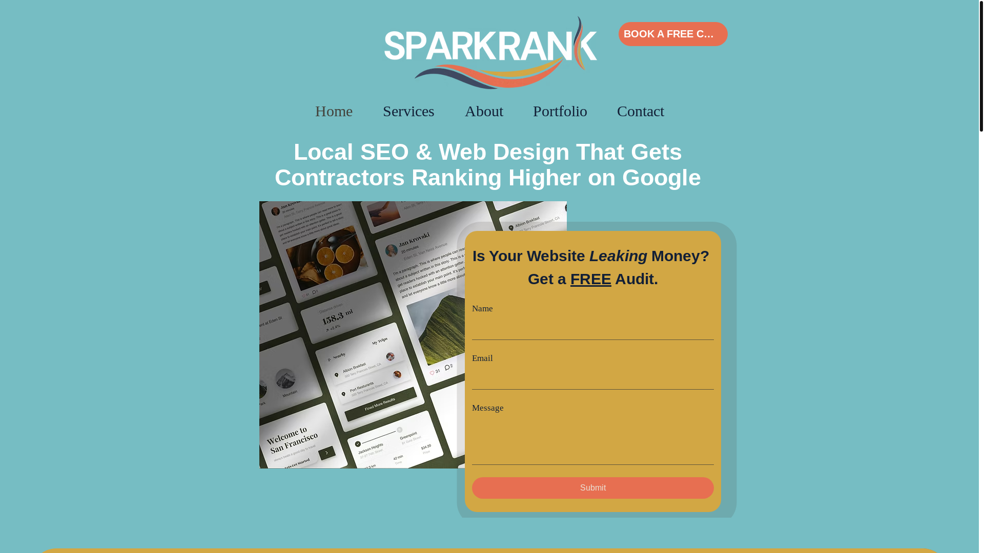 website screenshot of https://sparkrankseo.com/