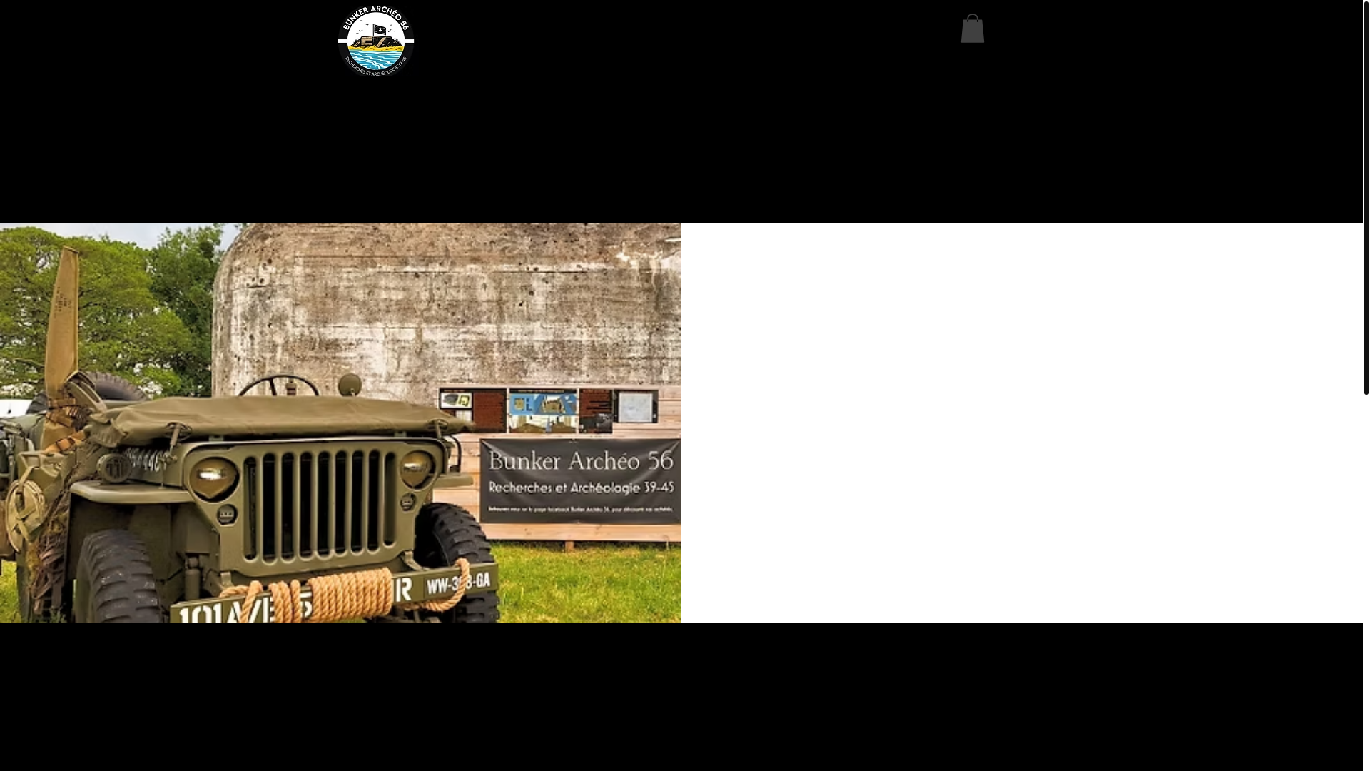 website screenshot of https://bunkerarcheo56.com/