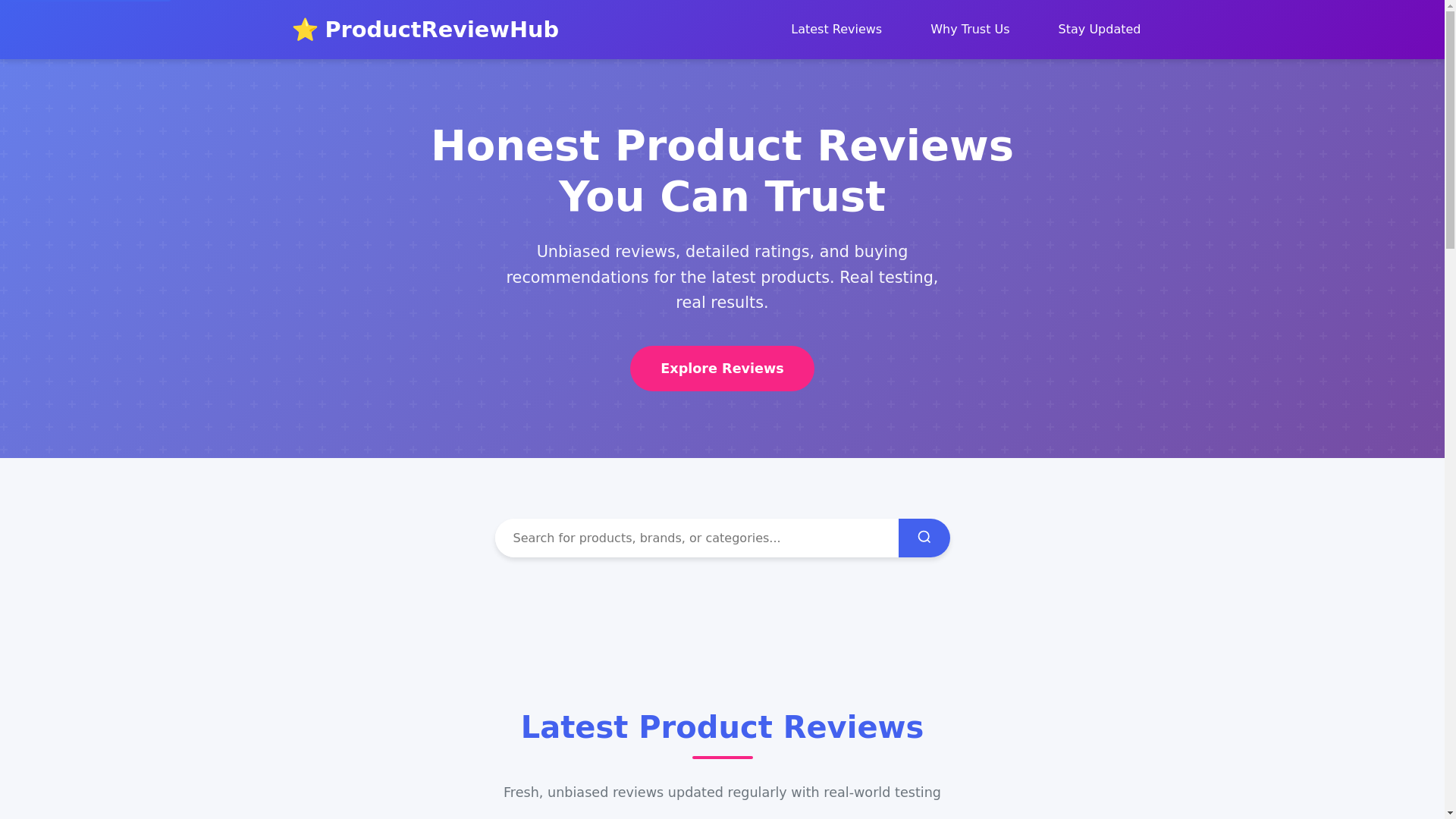 website screenshot of https://reviewindex.pages.dev/