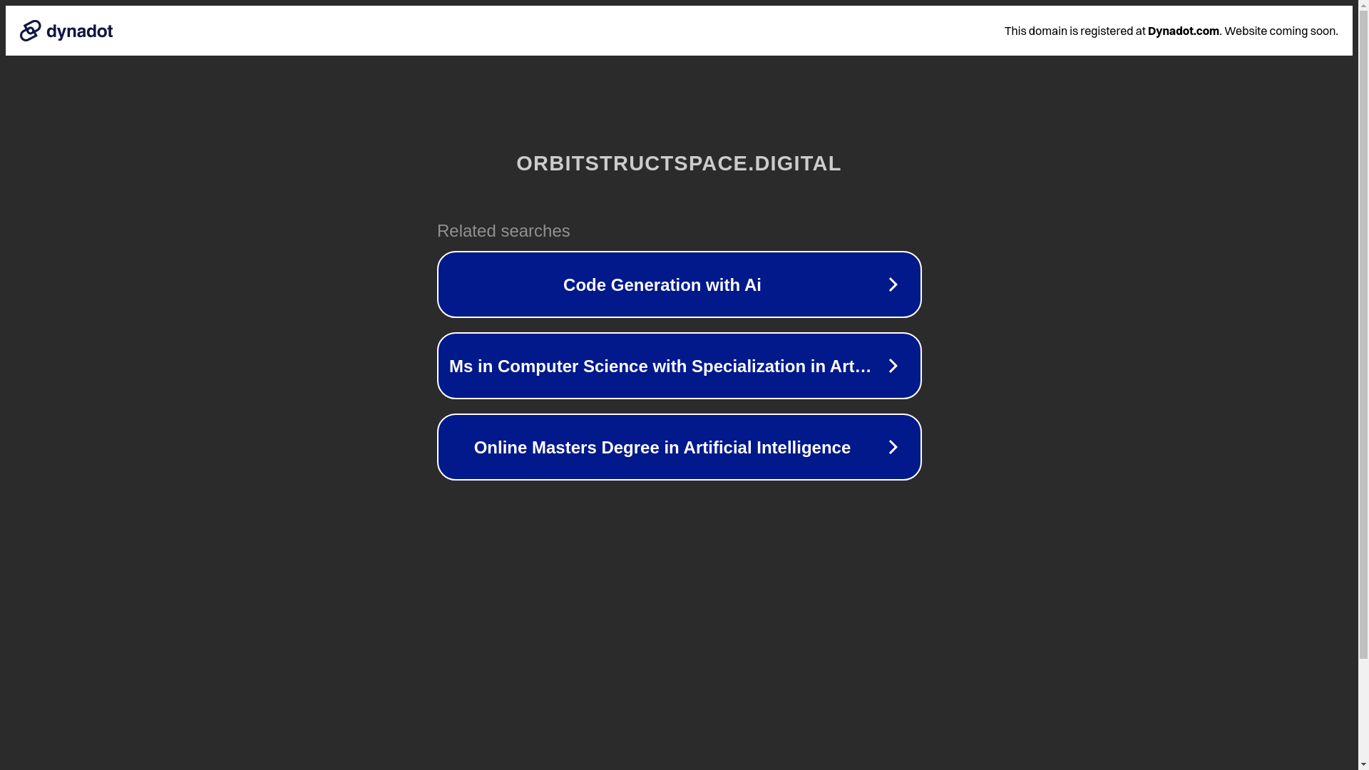 website screenshot of https://orbitstructspace.digital/