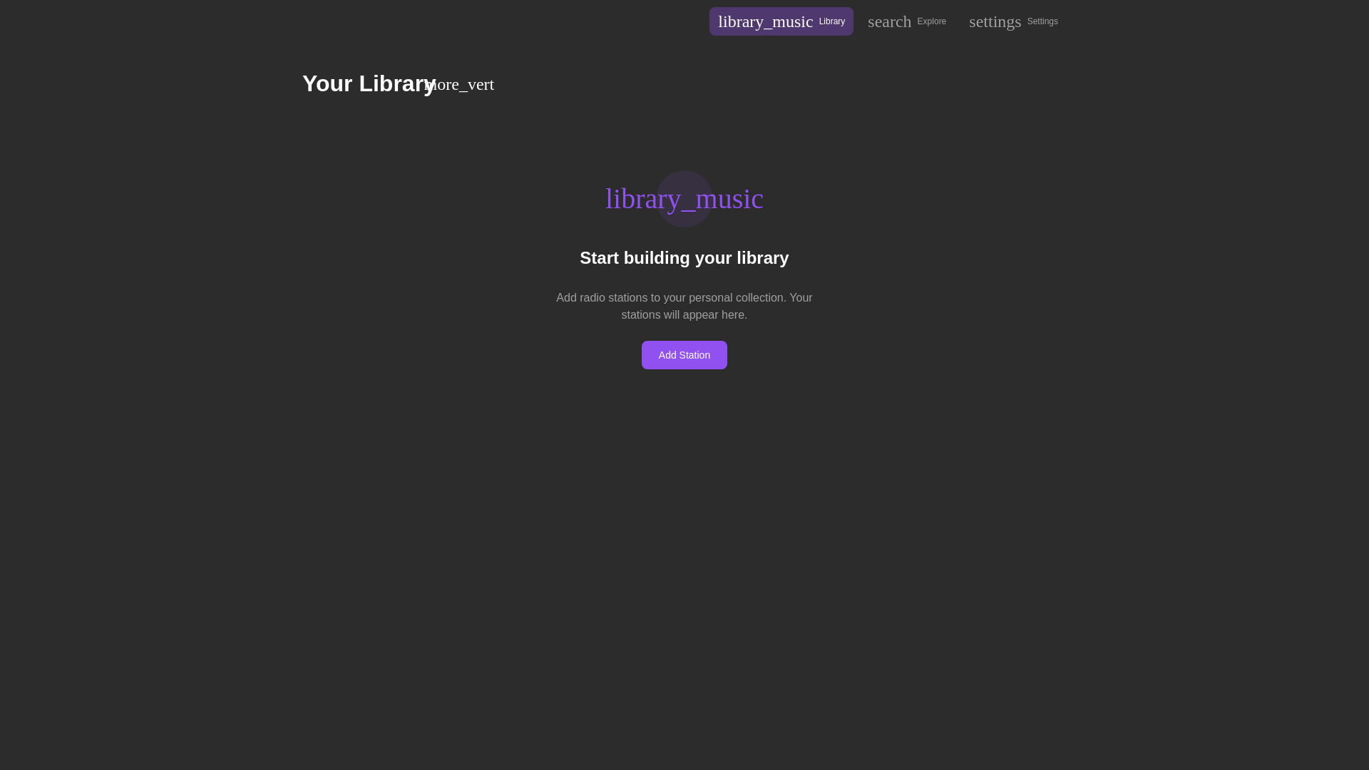website screenshot of https://not-my-first-radio.pages.dev/