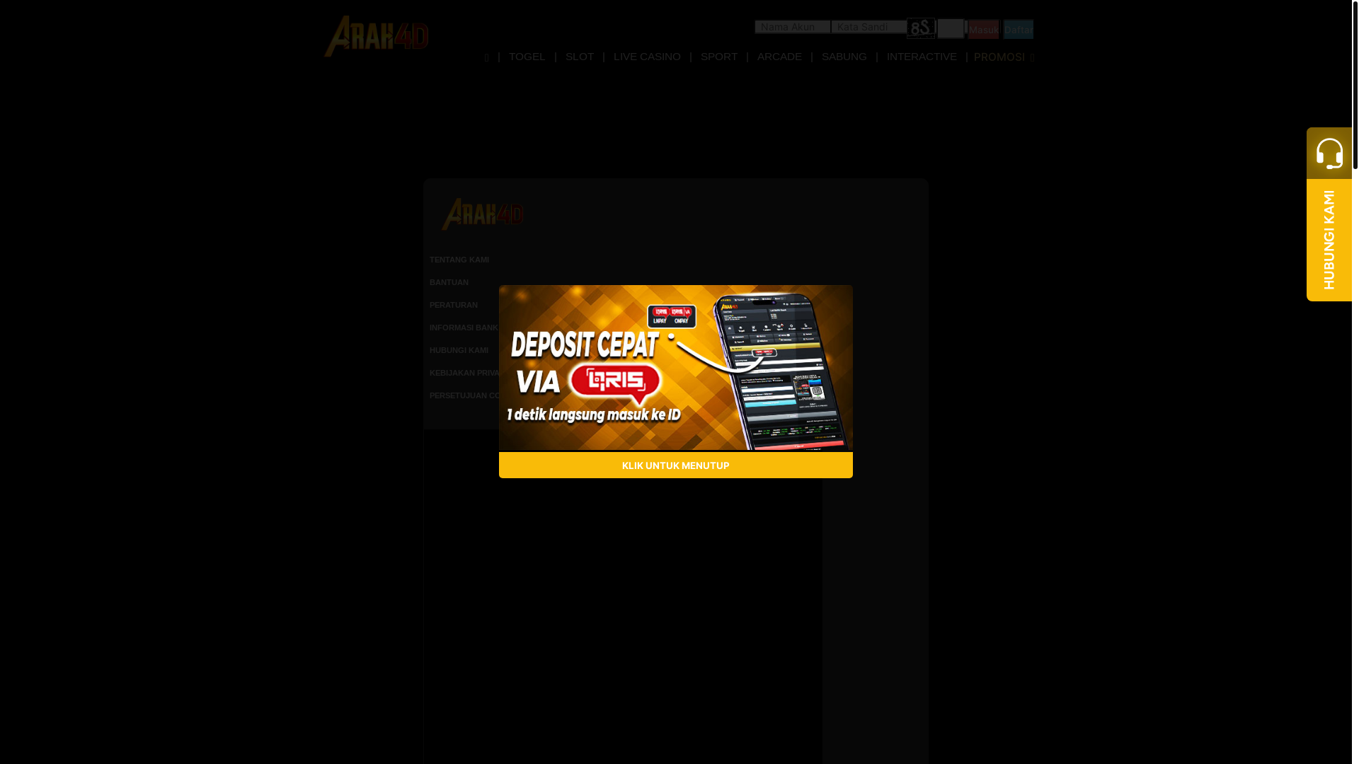 website screenshot of https://infoarah4d.click/