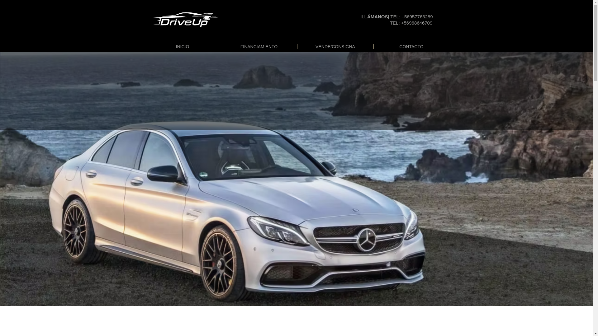 website screenshot of https://driveup.cl/