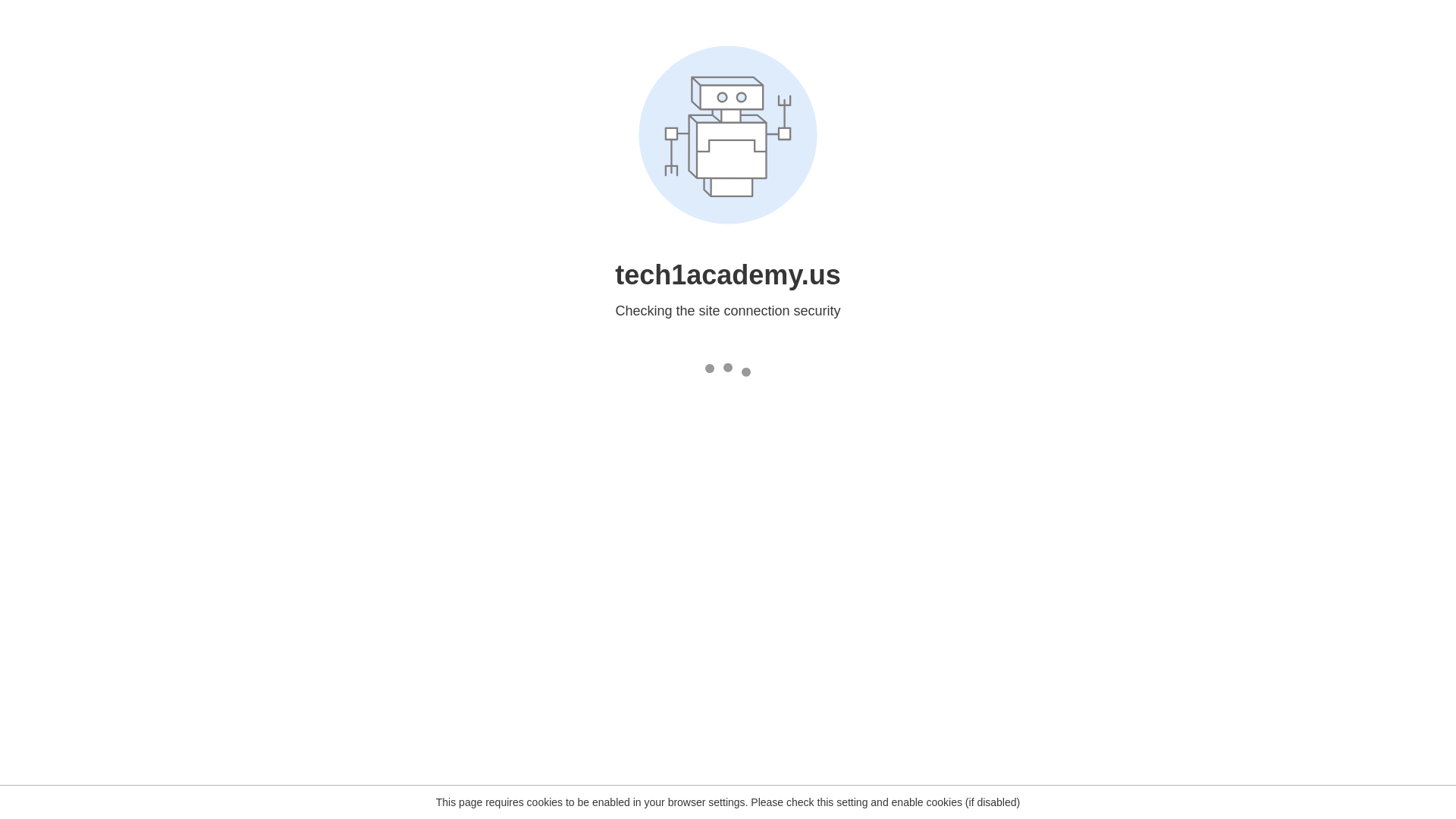 website screenshot of https://tech1academy.us/
