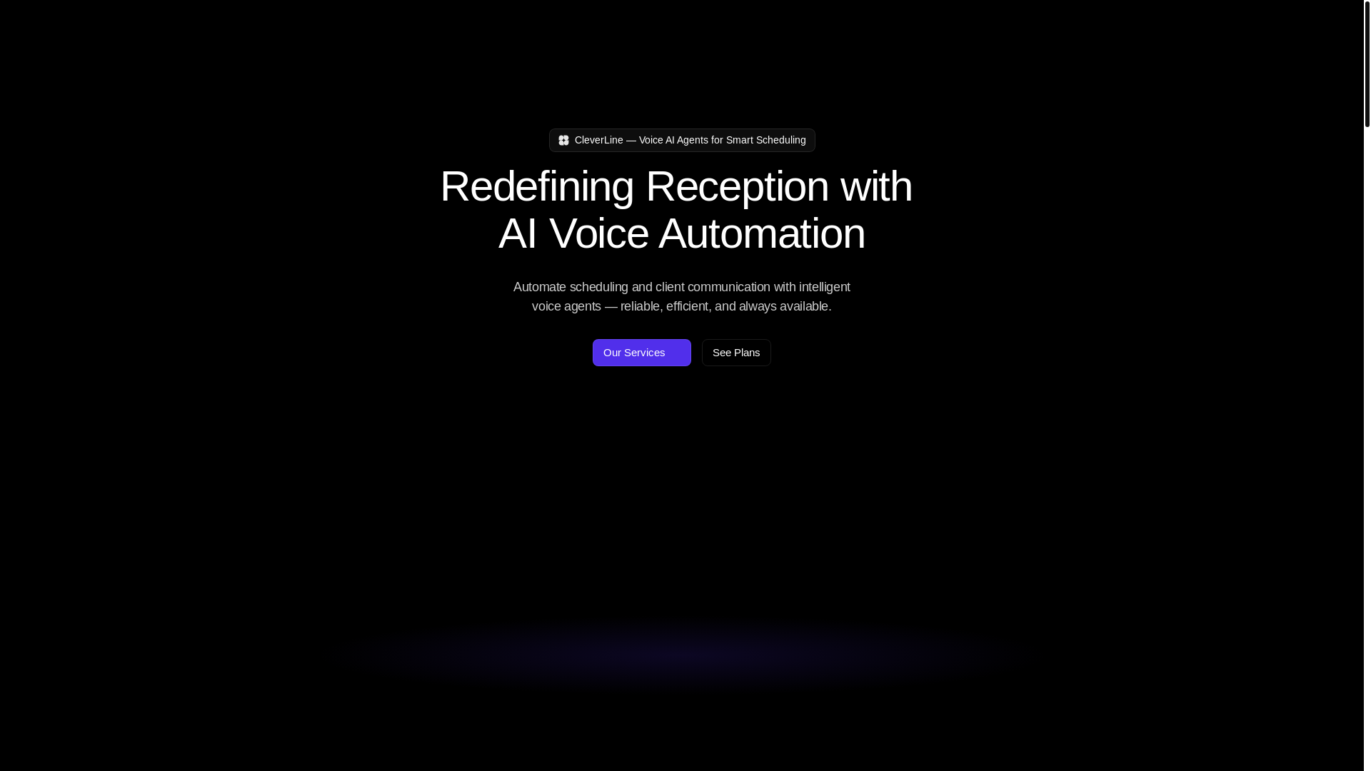 website screenshot of https://cleverline.us/