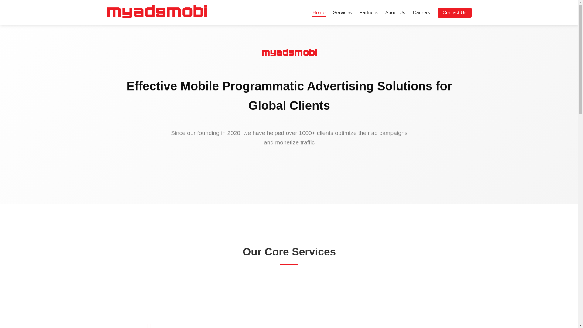 website screenshot of https://myadsmobi-site.pages.dev/