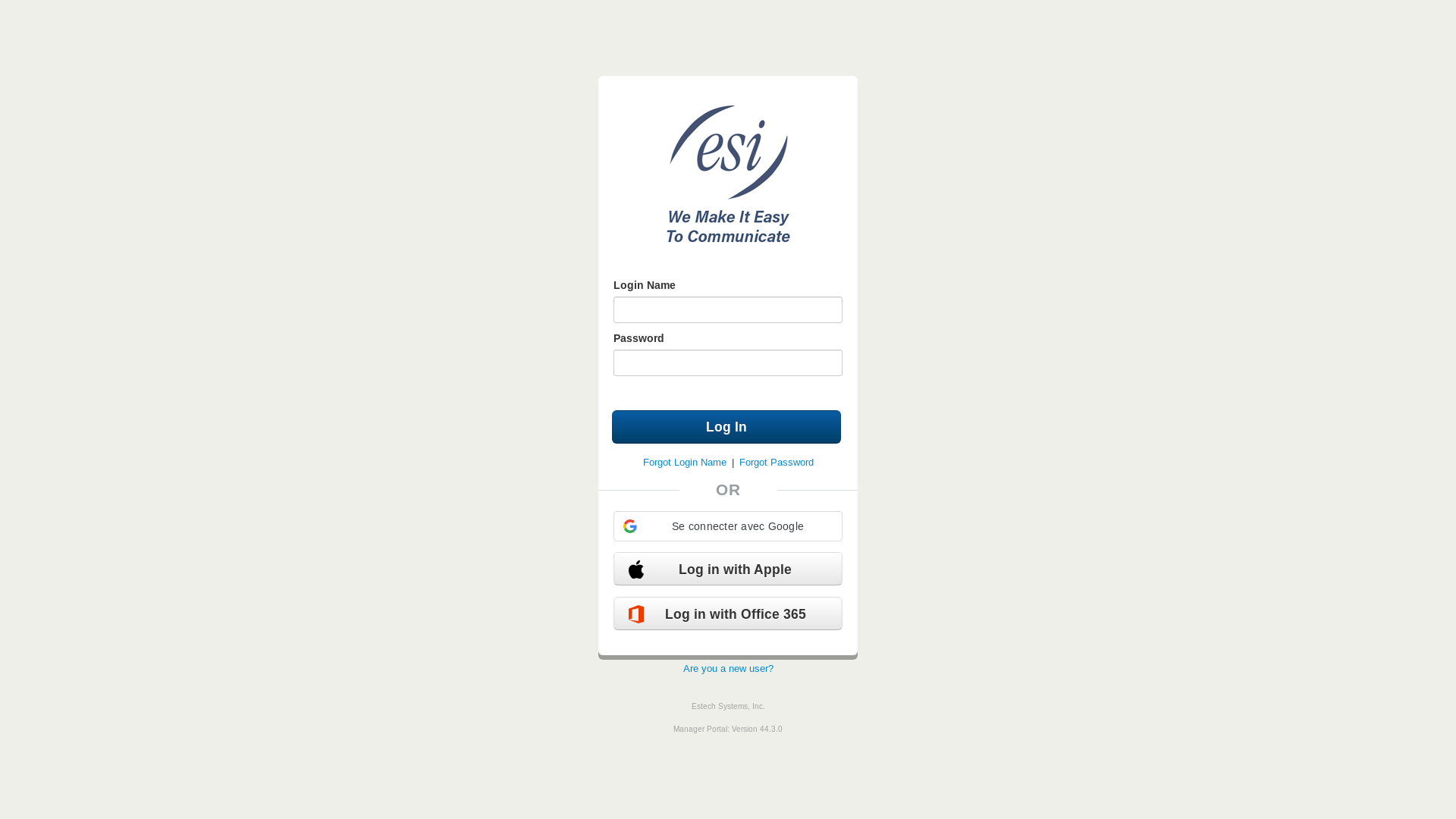 website screenshot of https://my.esihs.net/