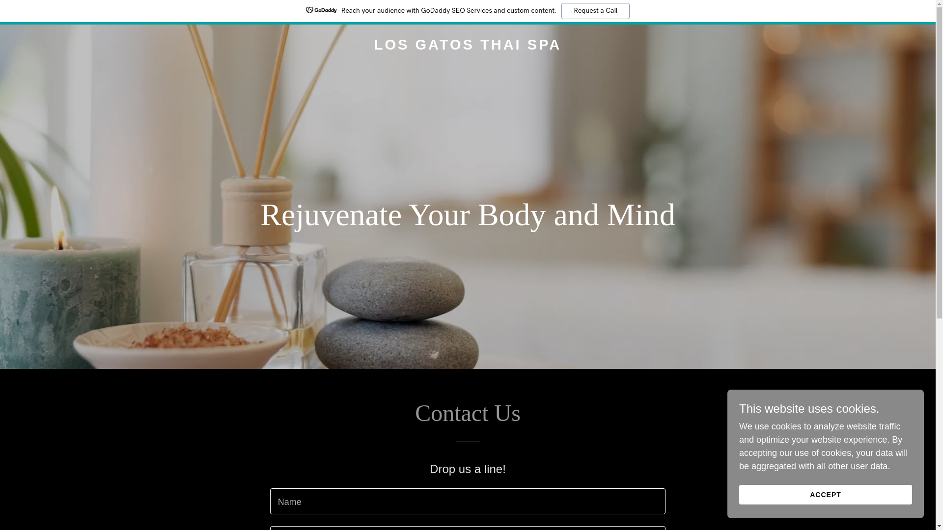 website screenshot of https://losgatosthaispa.com/