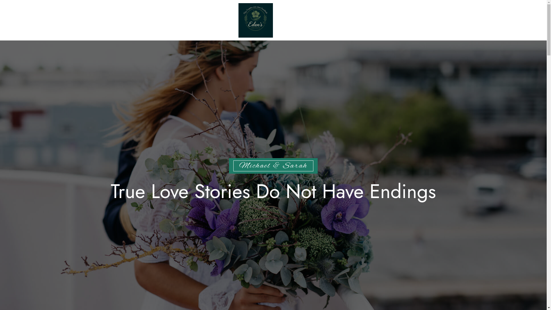 website screenshot of https://edensdesign-events.com/