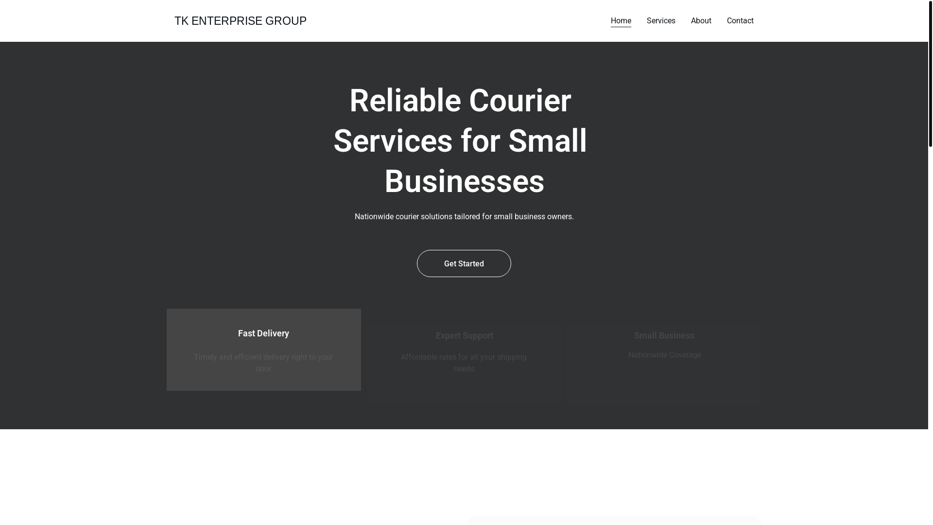 website screenshot of https://tksenterprisegroup.com/