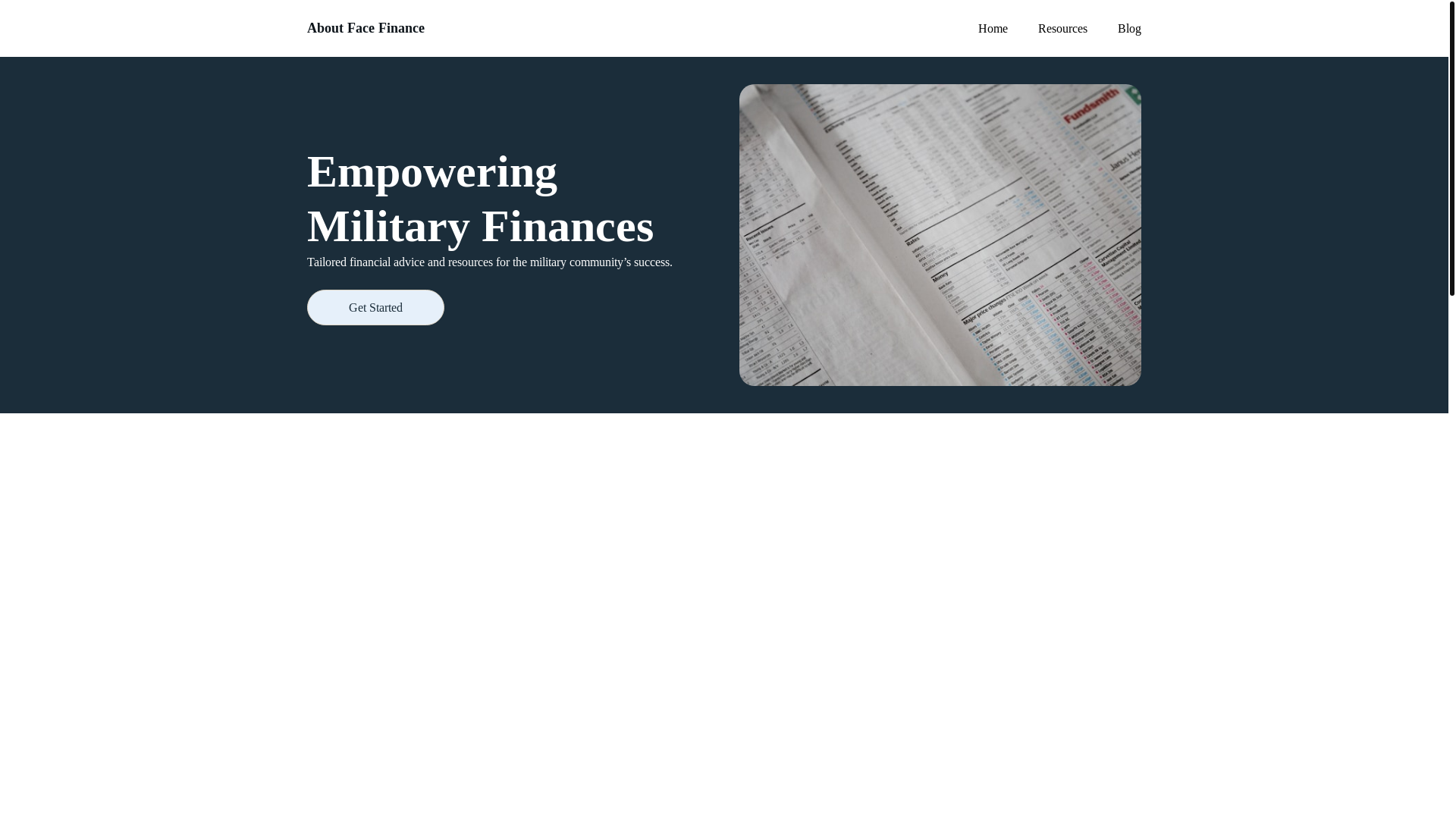 website screenshot of https://aboutfacefinance.com/