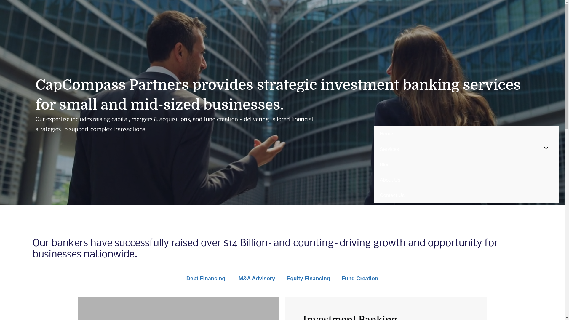 website screenshot of https://usecapcompasspartners.com/