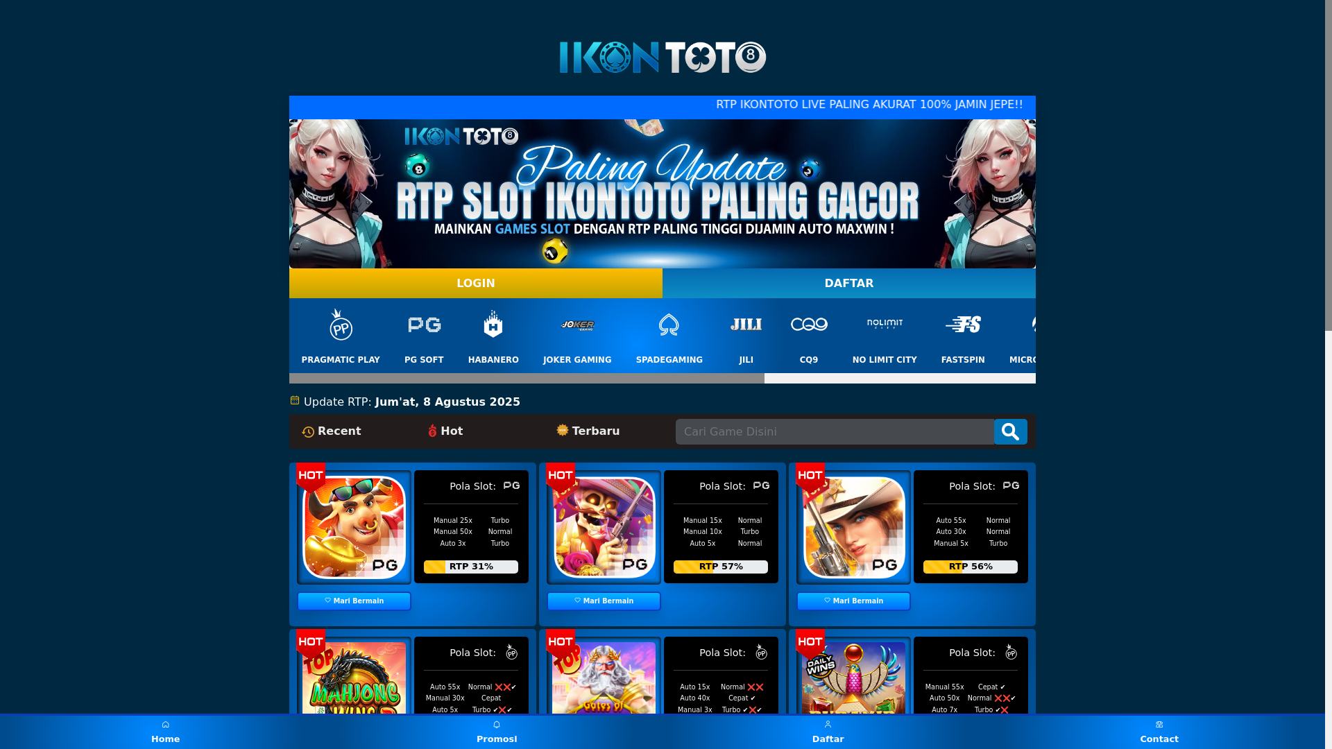 website screenshot of https://rtpslotikontoto.pages.dev/