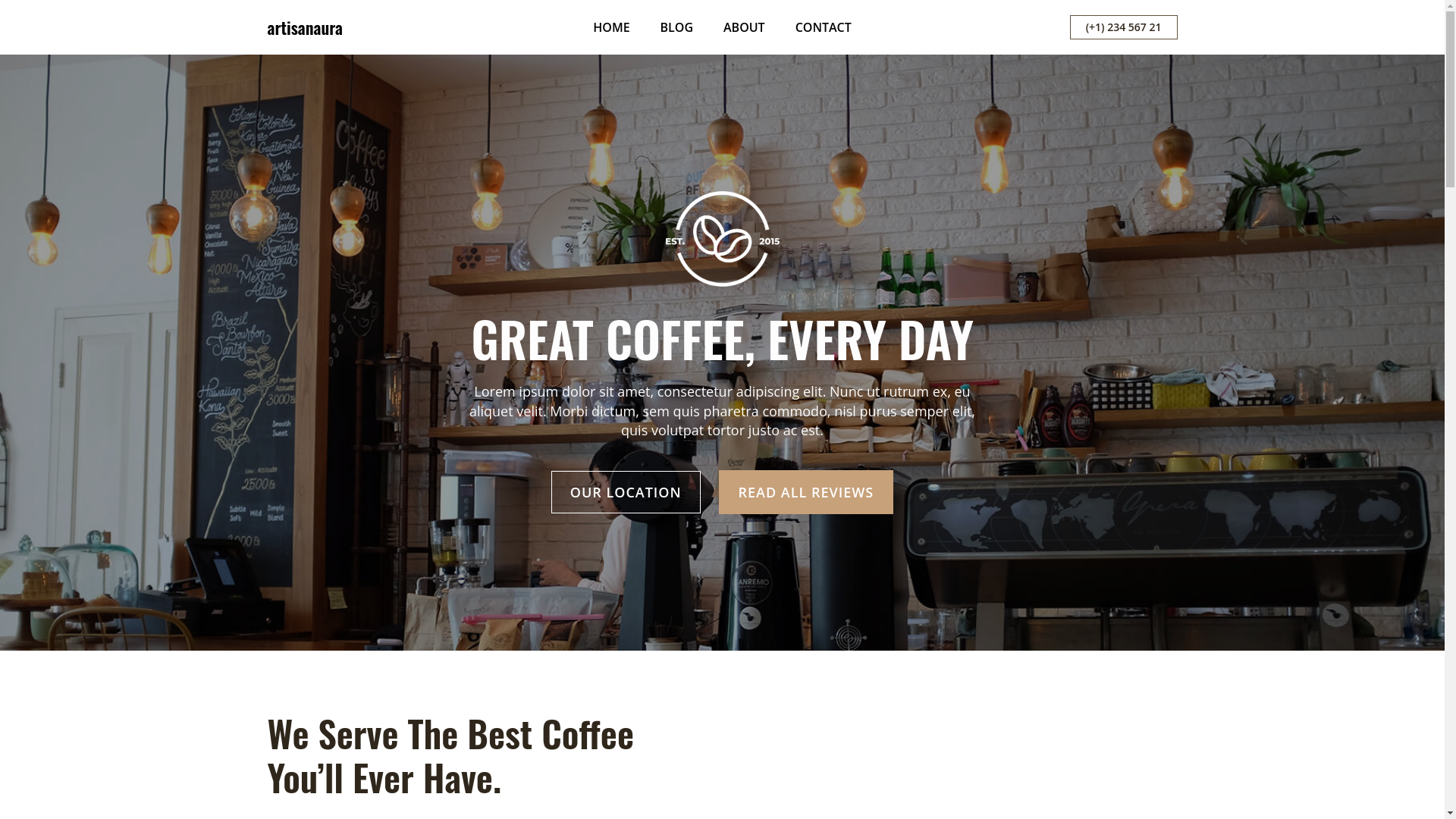 website screenshot of https://theartisanaura.in/