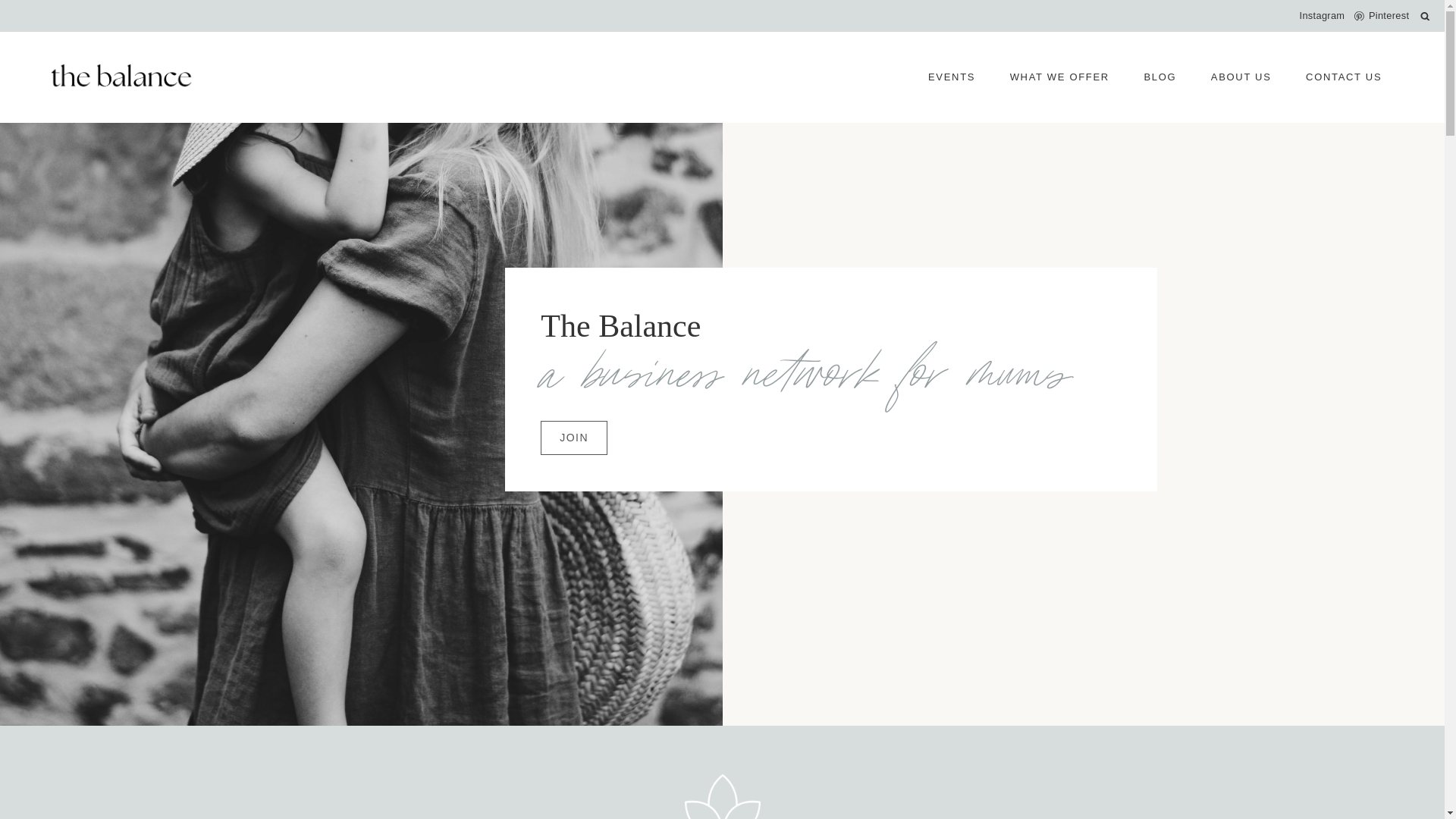 website screenshot of https://shefoundthebalance.com/