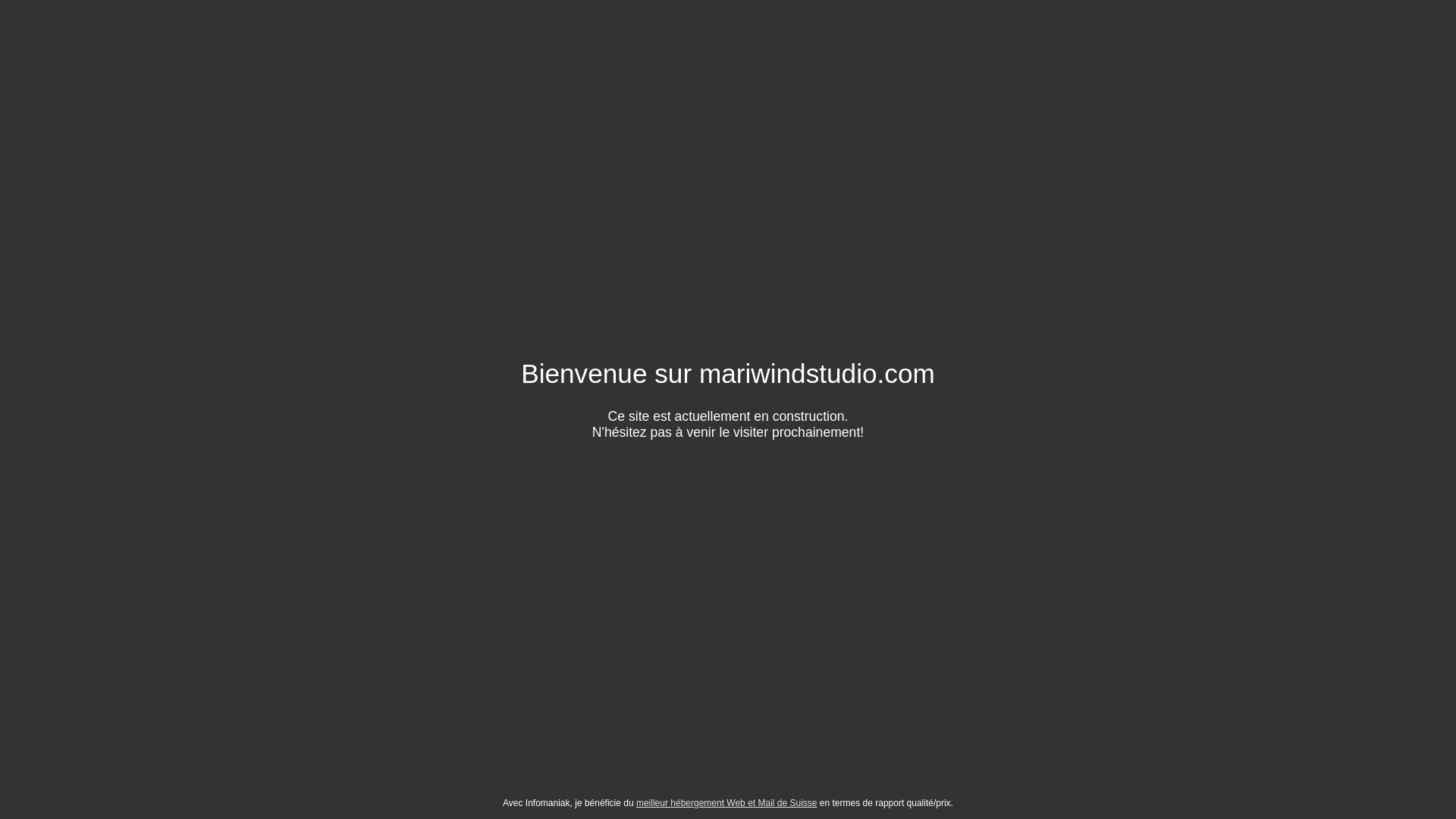website screenshot of https://mariwindstudio.com/