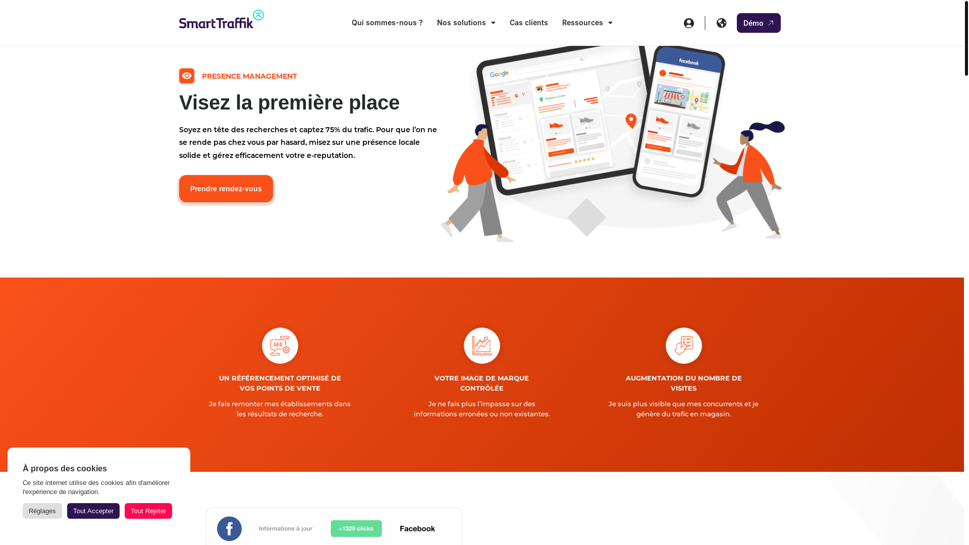 website screenshot of https://www.smart-traffik.io/presence-management/
