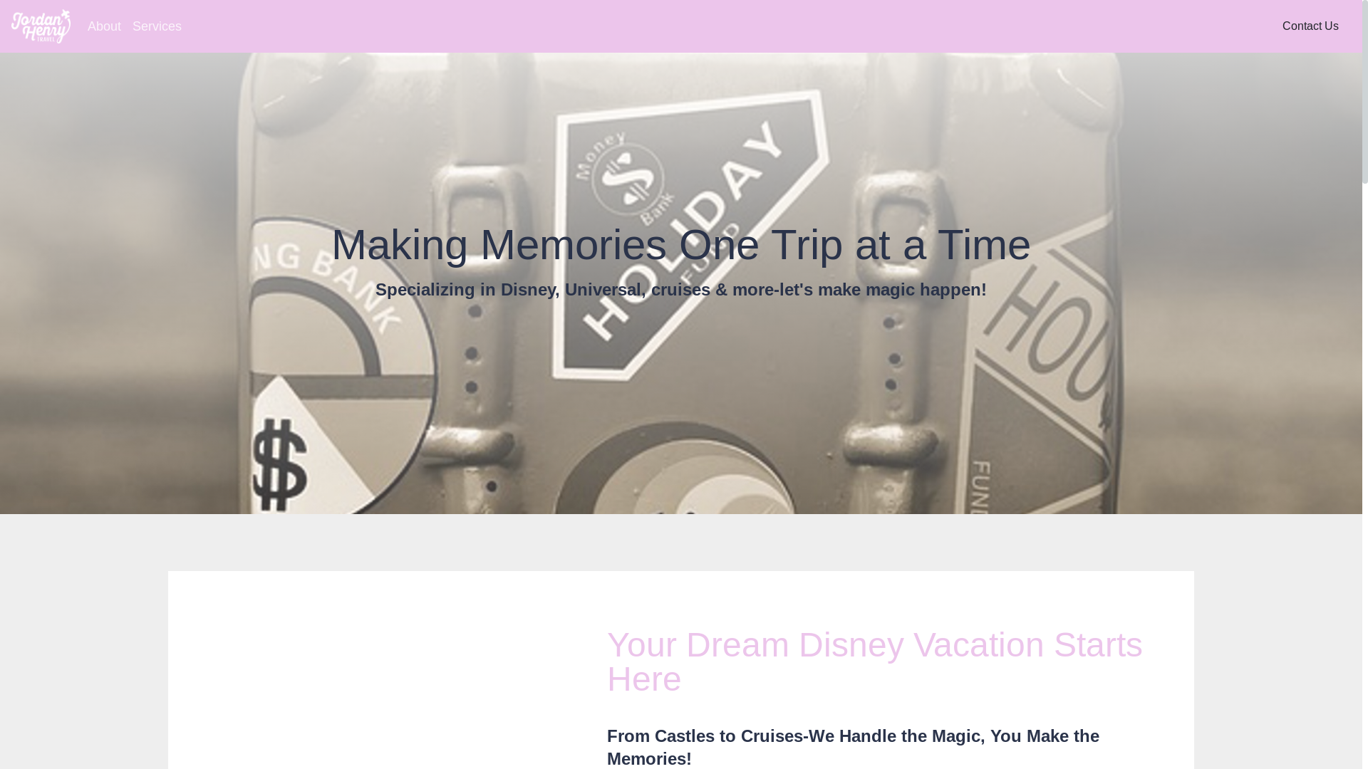 website screenshot of https://jordanhenrytravel.com/