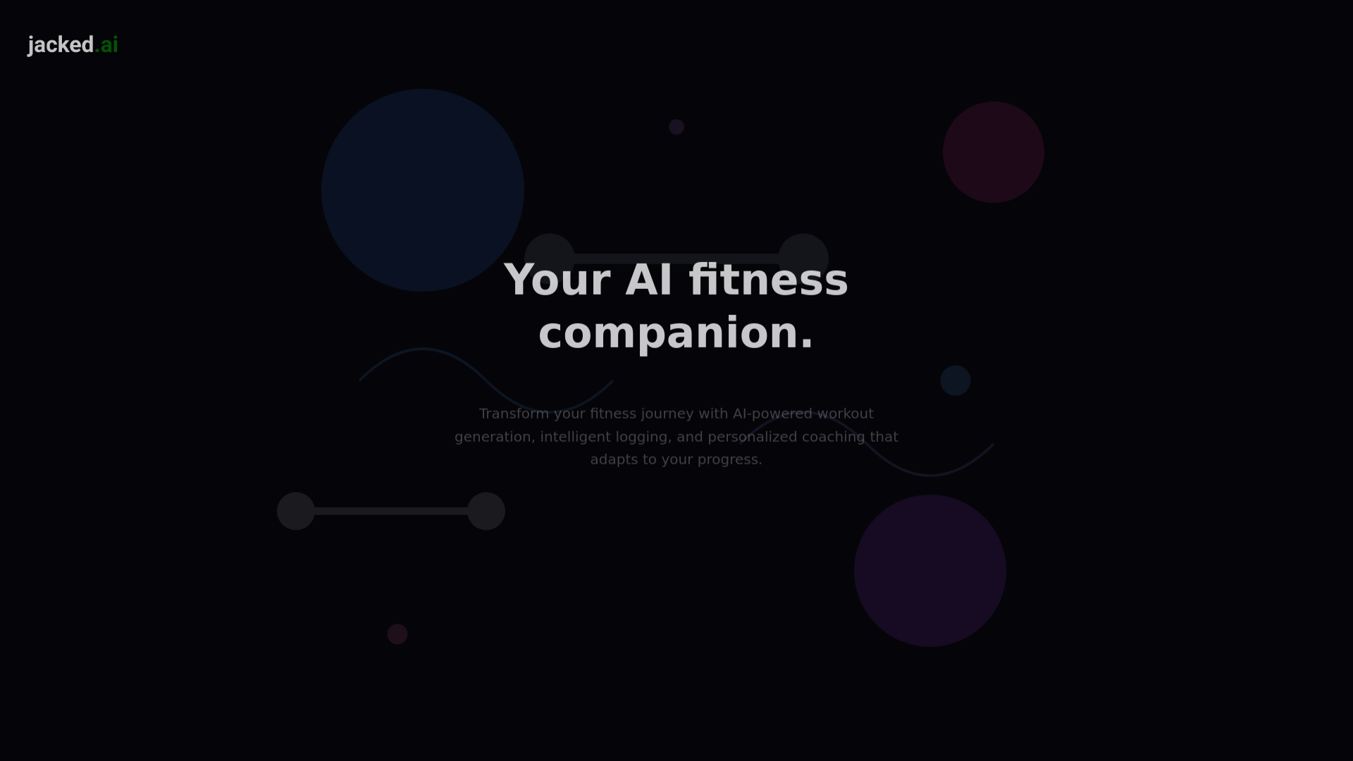 website screenshot of https://getjacked.ai/