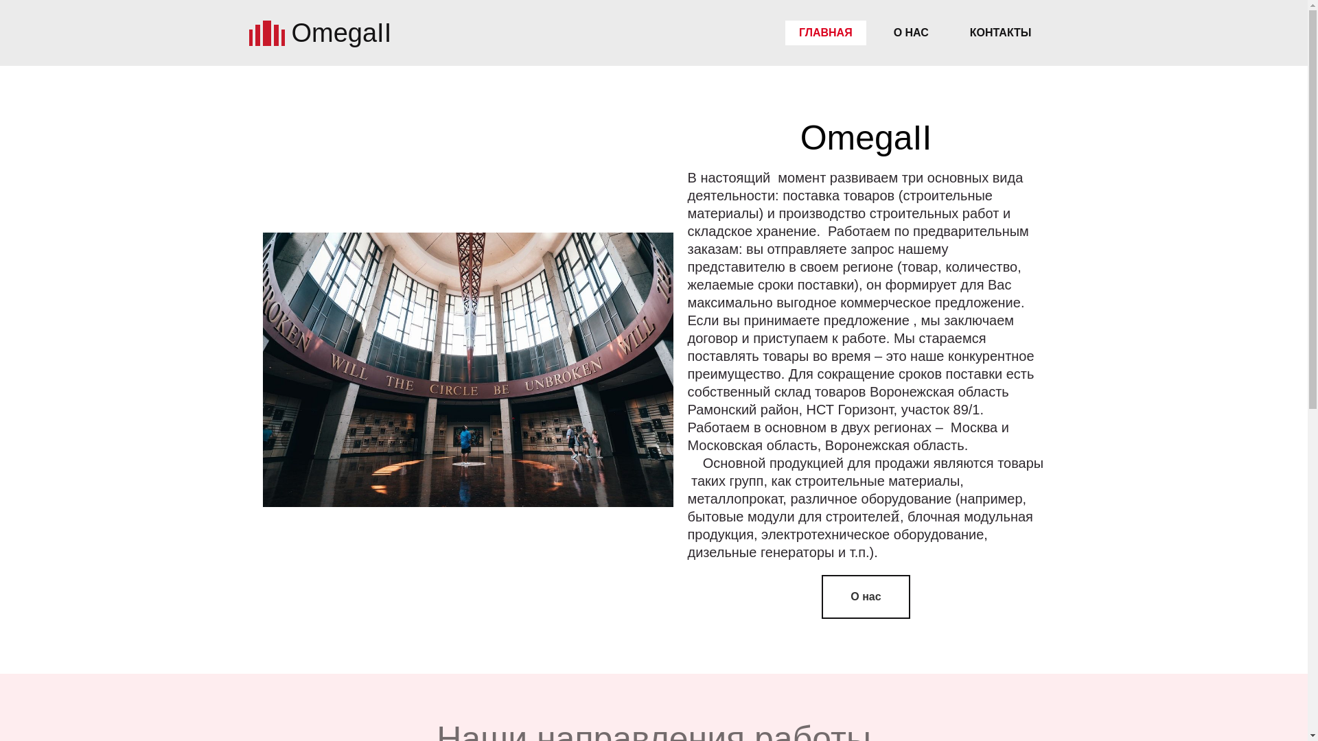 website screenshot of https://omegaii.ru/