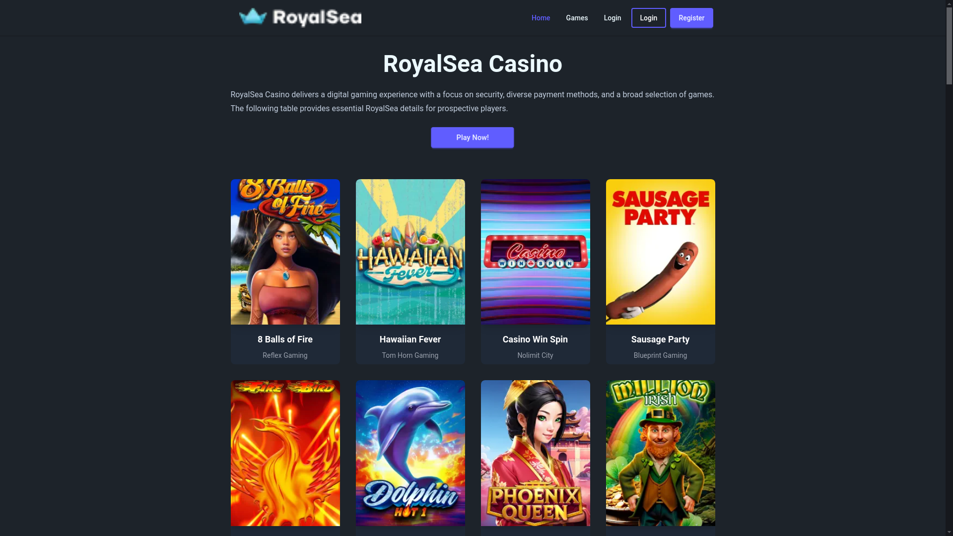 website screenshot of https://royalsea7-com.pages.dev/