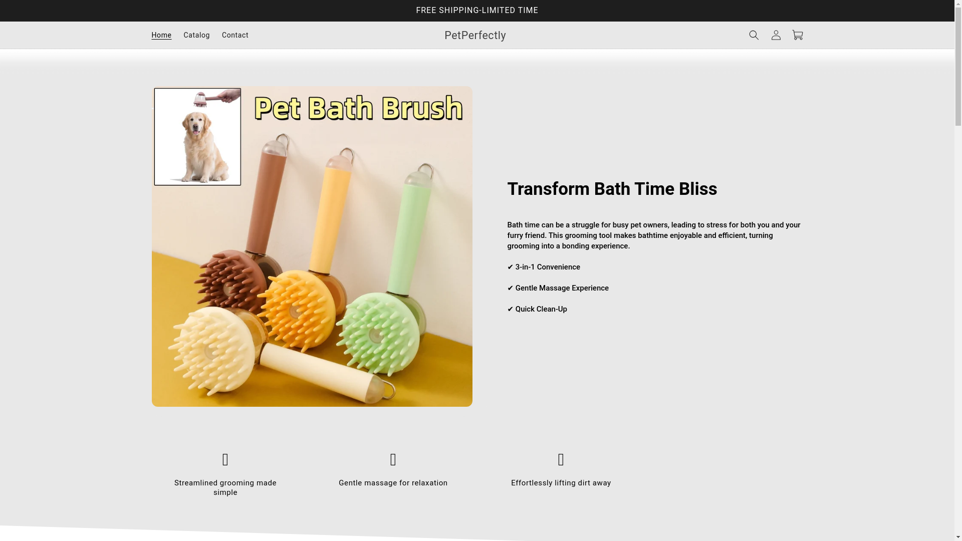 website screenshot of https://petperfectly.shop/