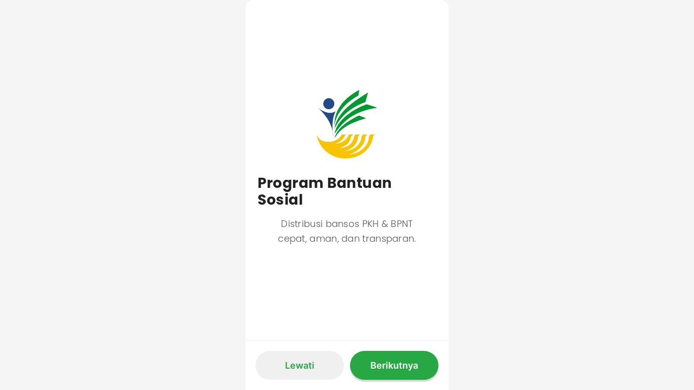 website screenshot of https://cek-daftar8.bantuansosial.org/