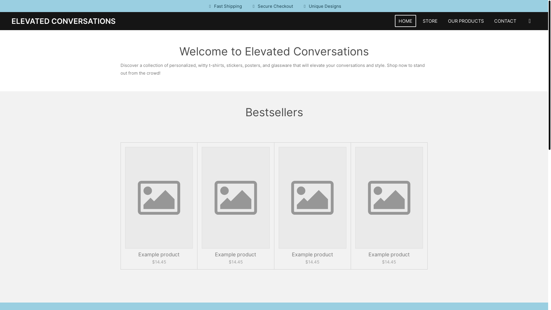 website screenshot of https://elevated-conversations.net/