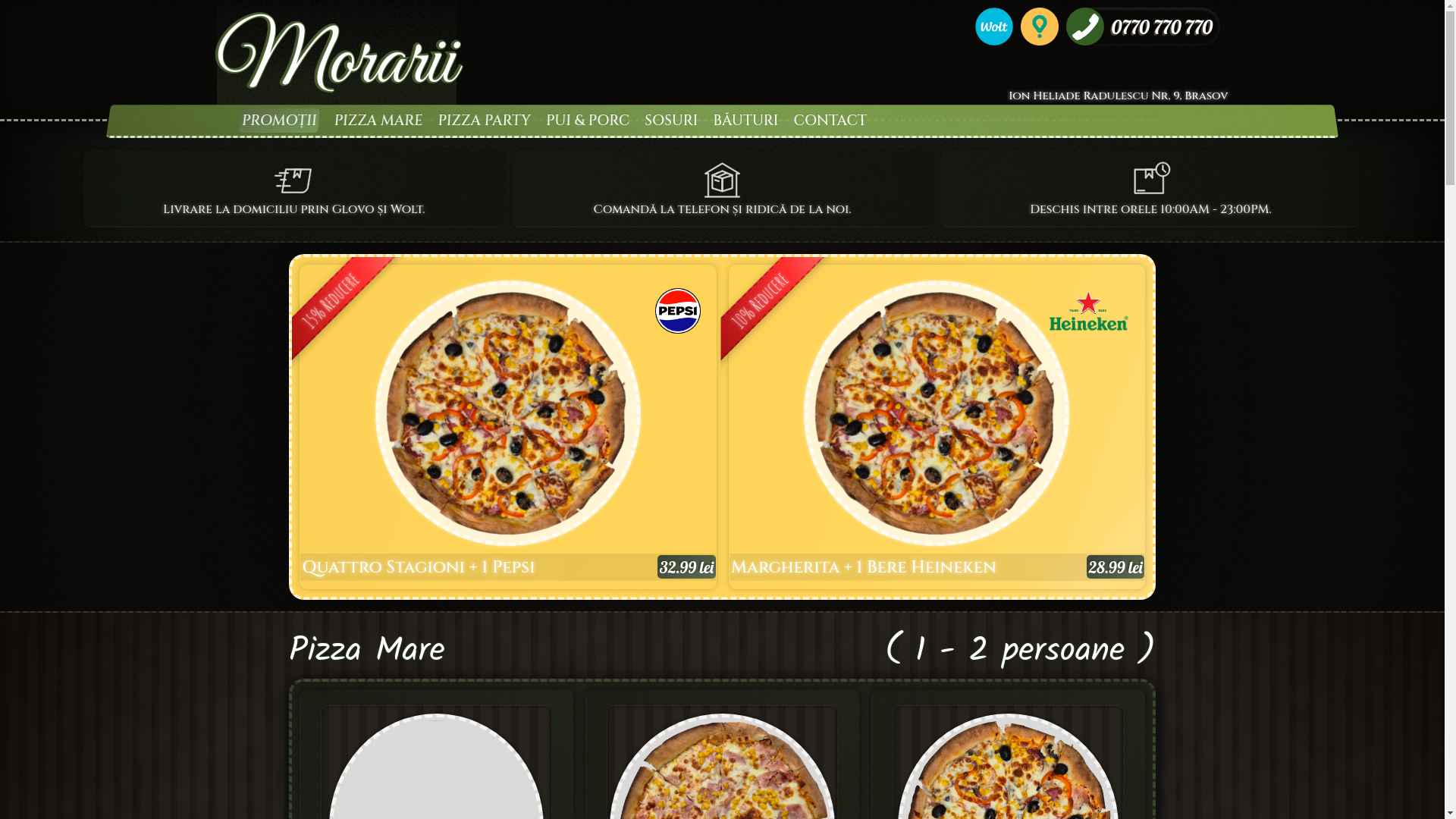 website screenshot of https://morarii.ro/