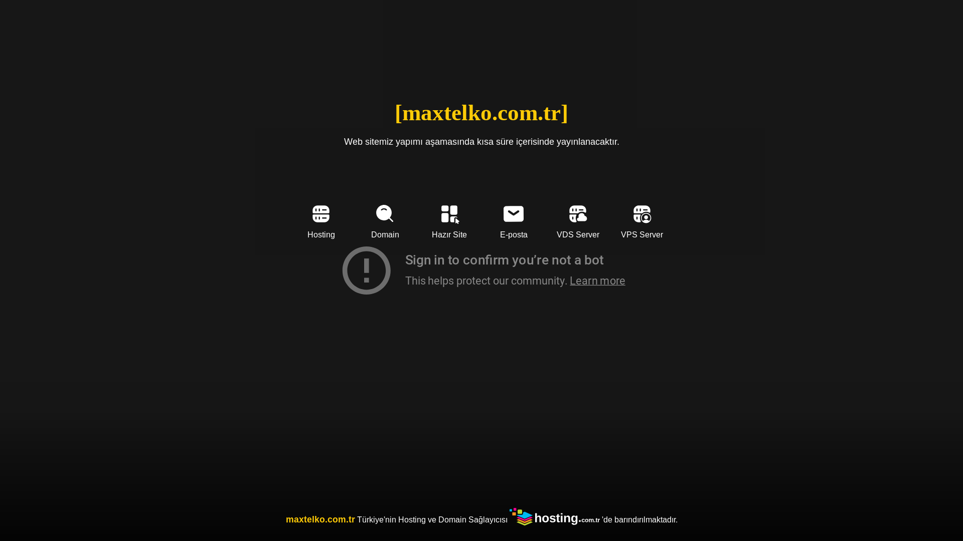 website screenshot of https://maxtelko.com.tr/