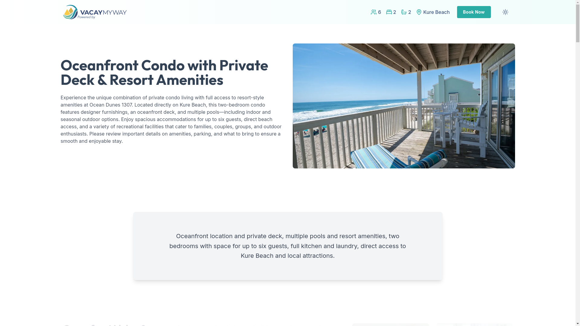 website screenshot of https://oceanfrontview.estate/