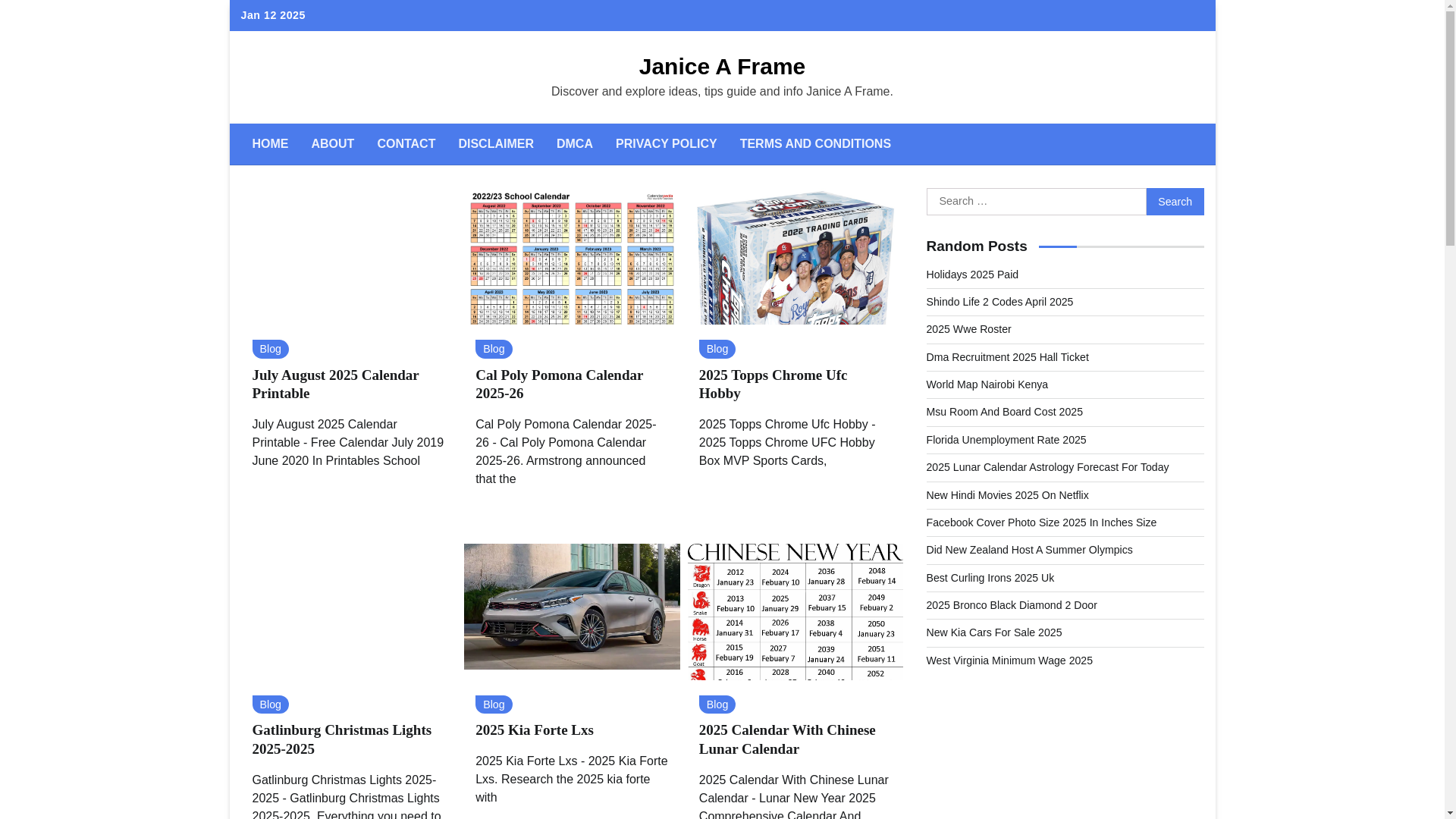 website screenshot of https://janiceaframes.pages.dev/