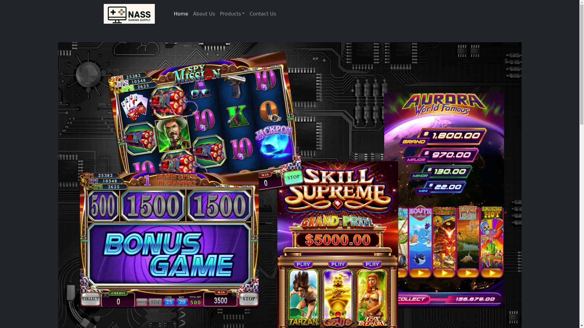 website screenshot of https://nassgamingsupply.com/