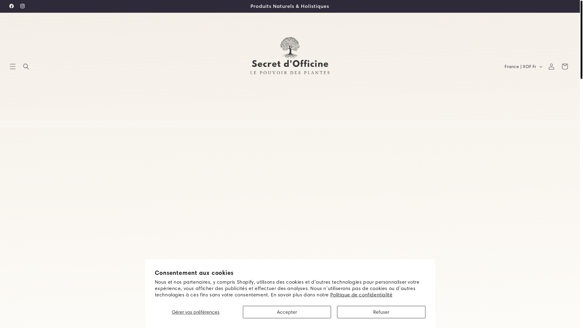 website screenshot of https://secretdofficine.com/