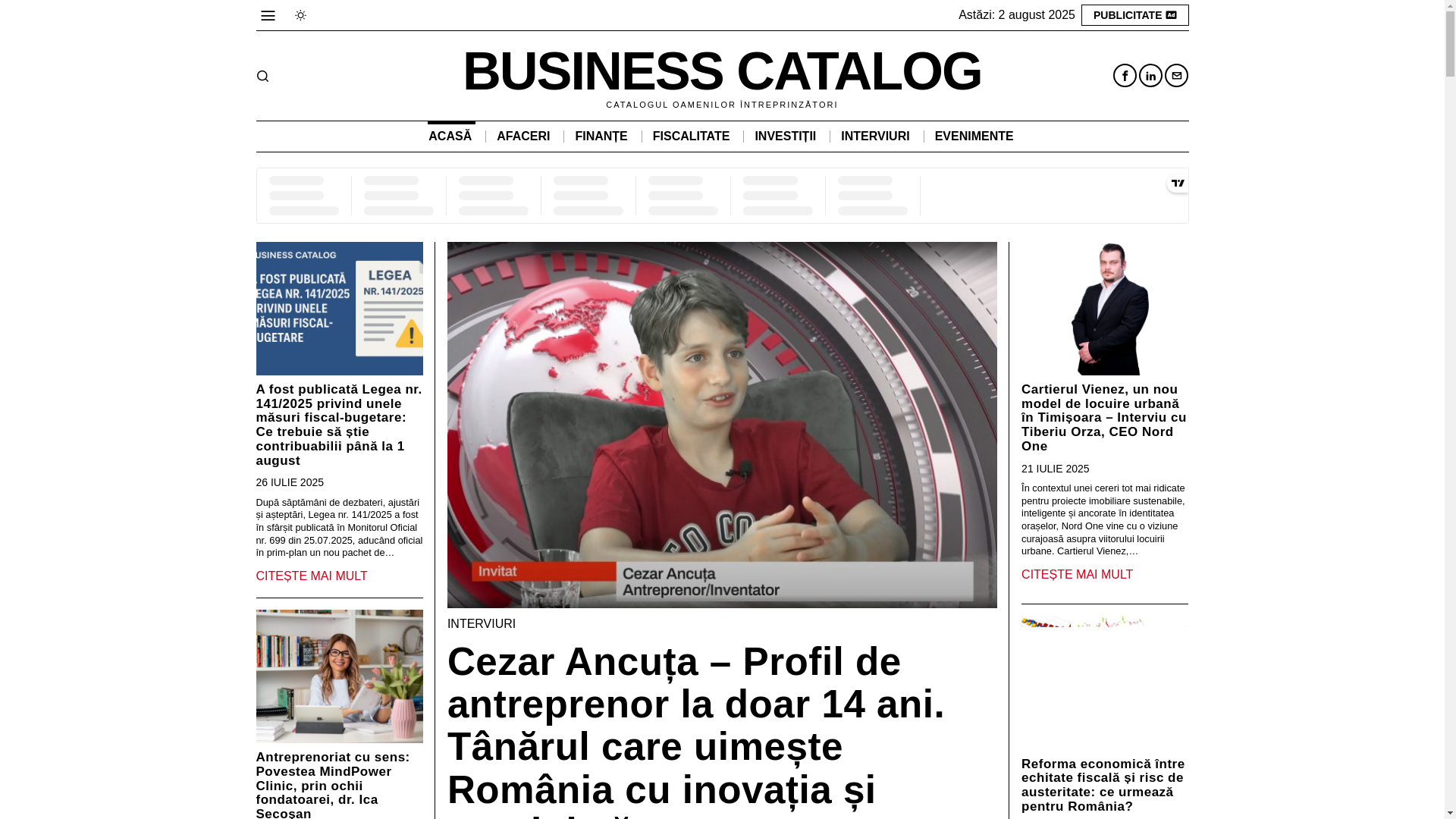 website screenshot of https://businesscatalog.it/