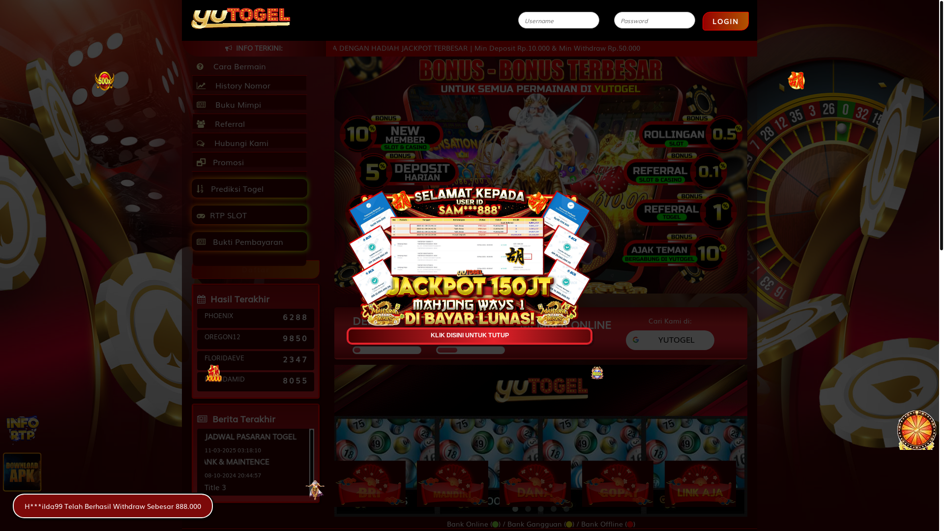 website screenshot of https://yubebaskendala.com/