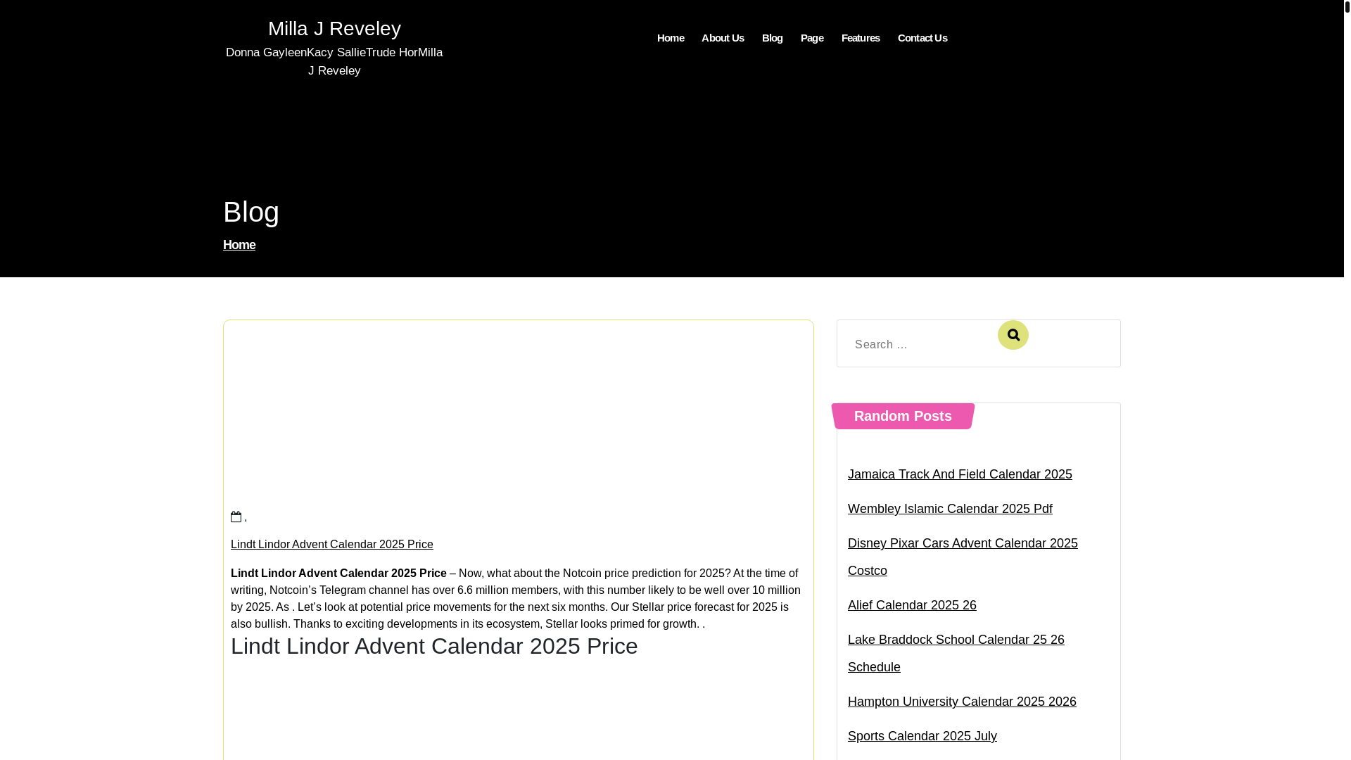 website screenshot of https://millajreveley.pages.dev/