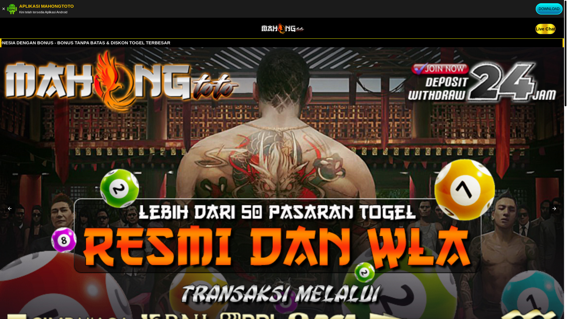 website screenshot of https://mahongtotoweb.pages.dev/