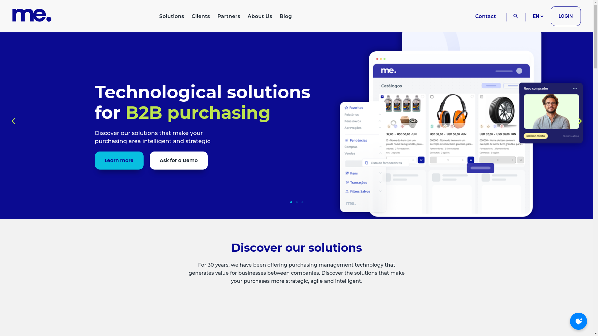 website screenshot of https://www.me.com.br/
