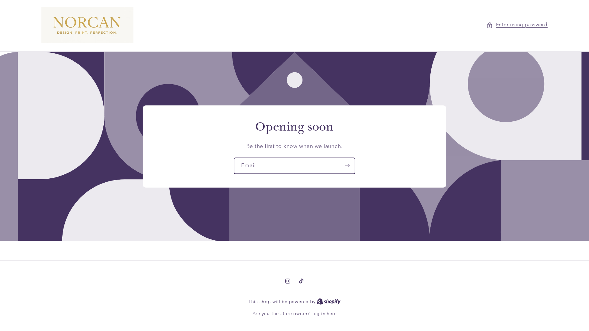 website screenshot of https://norcandesigns.co.uk/