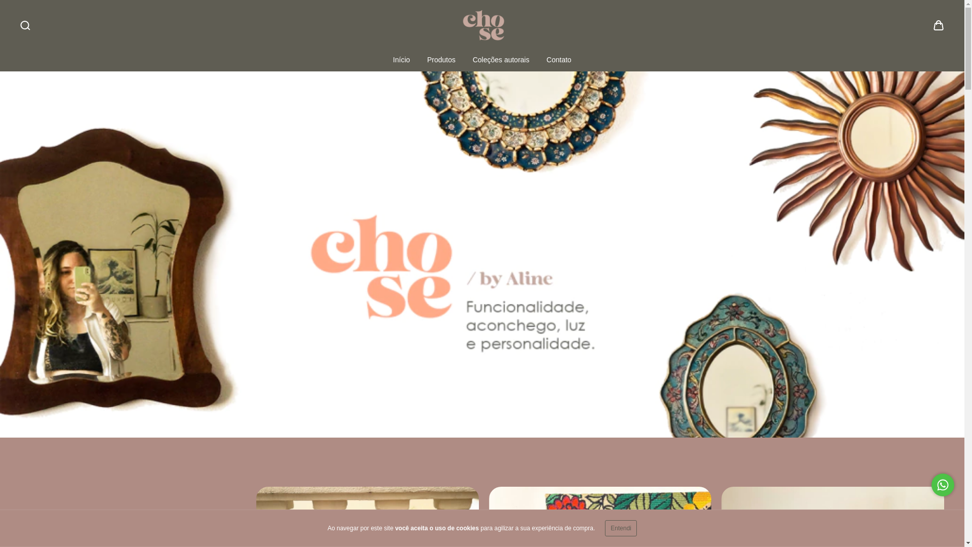 website screenshot of https://choseconceito.com.br/