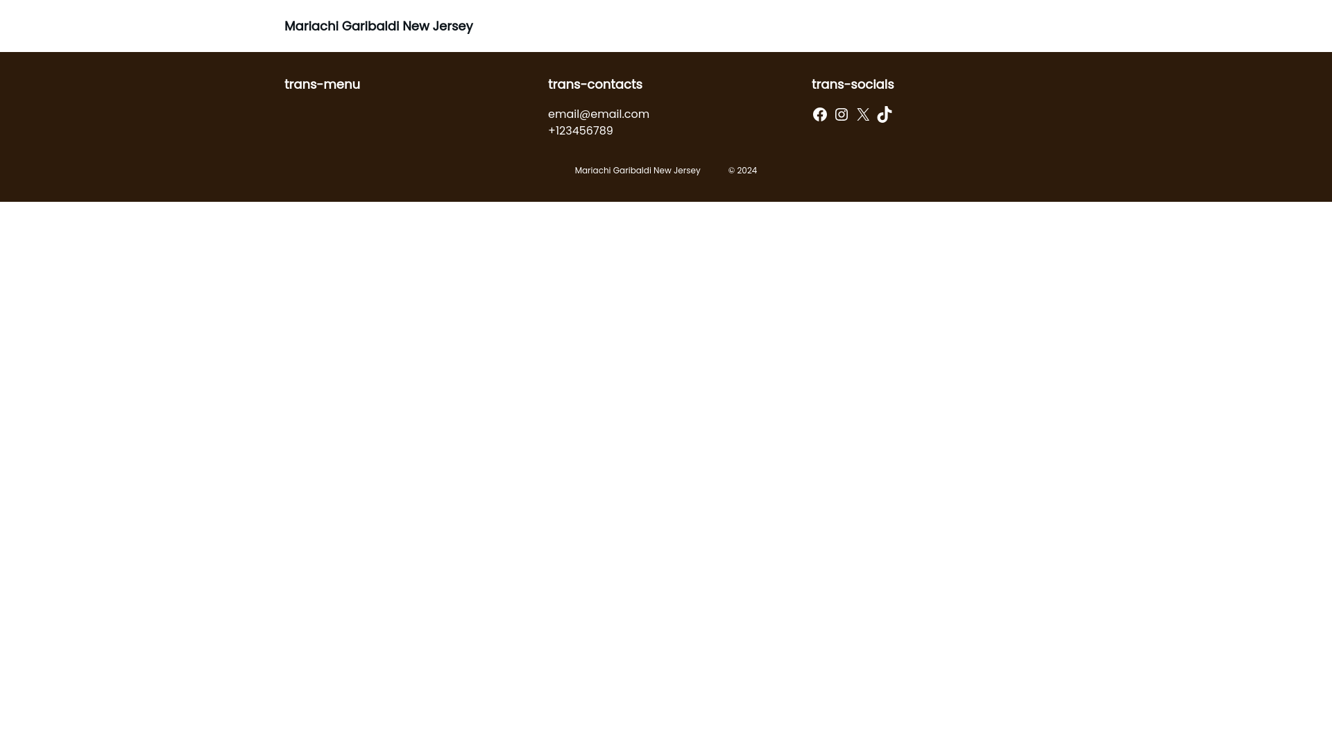 website screenshot of https://mariachisnewjersey.com/