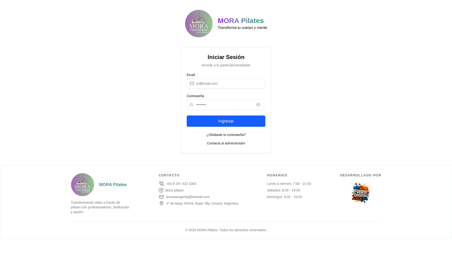 website screenshot of https://morapilates.cloud/