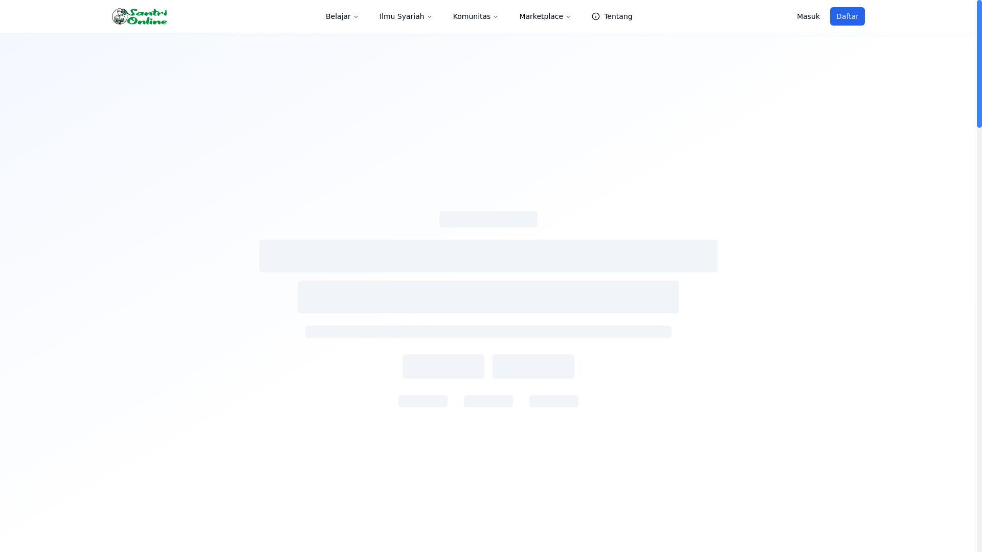 website screenshot of https://santri.pages.dev/
