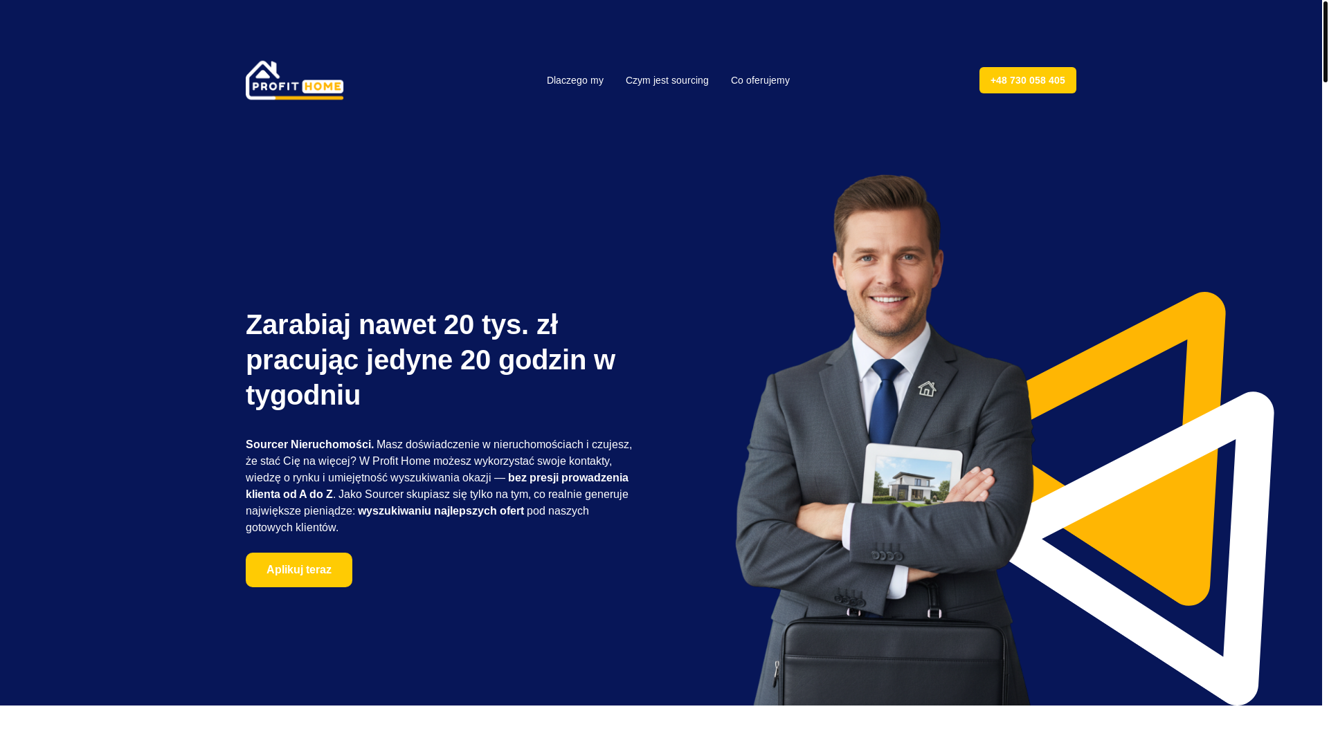 website screenshot of https://kariera-protfihome.pages.dev/
