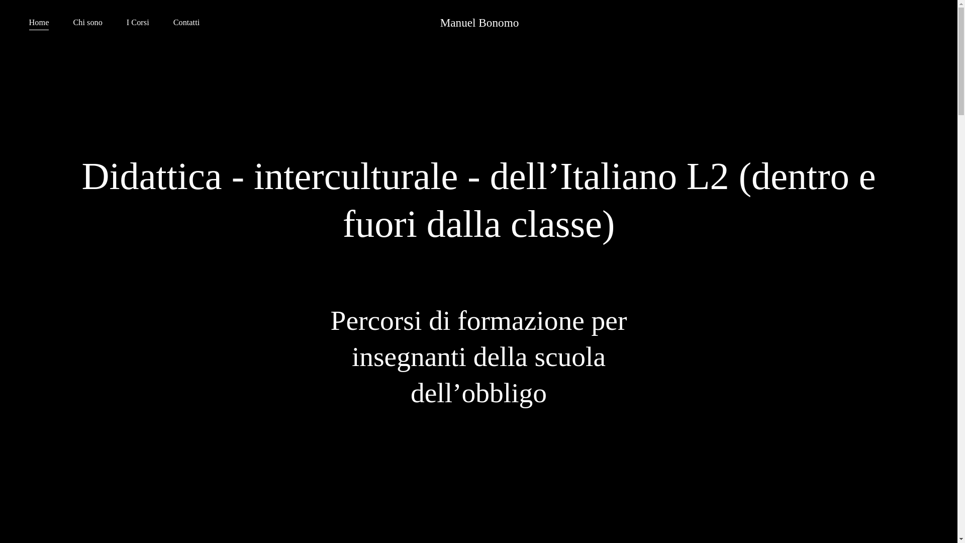 website screenshot of https://manuelbonomo.it/