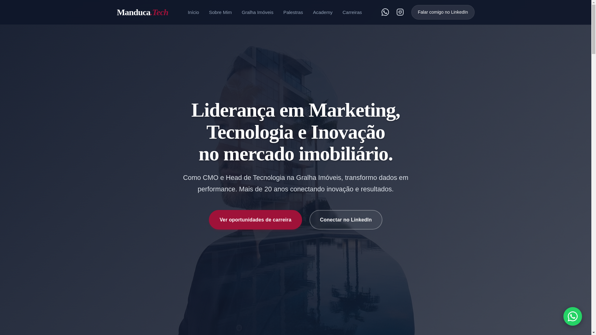 website screenshot of https://manduca.tech/